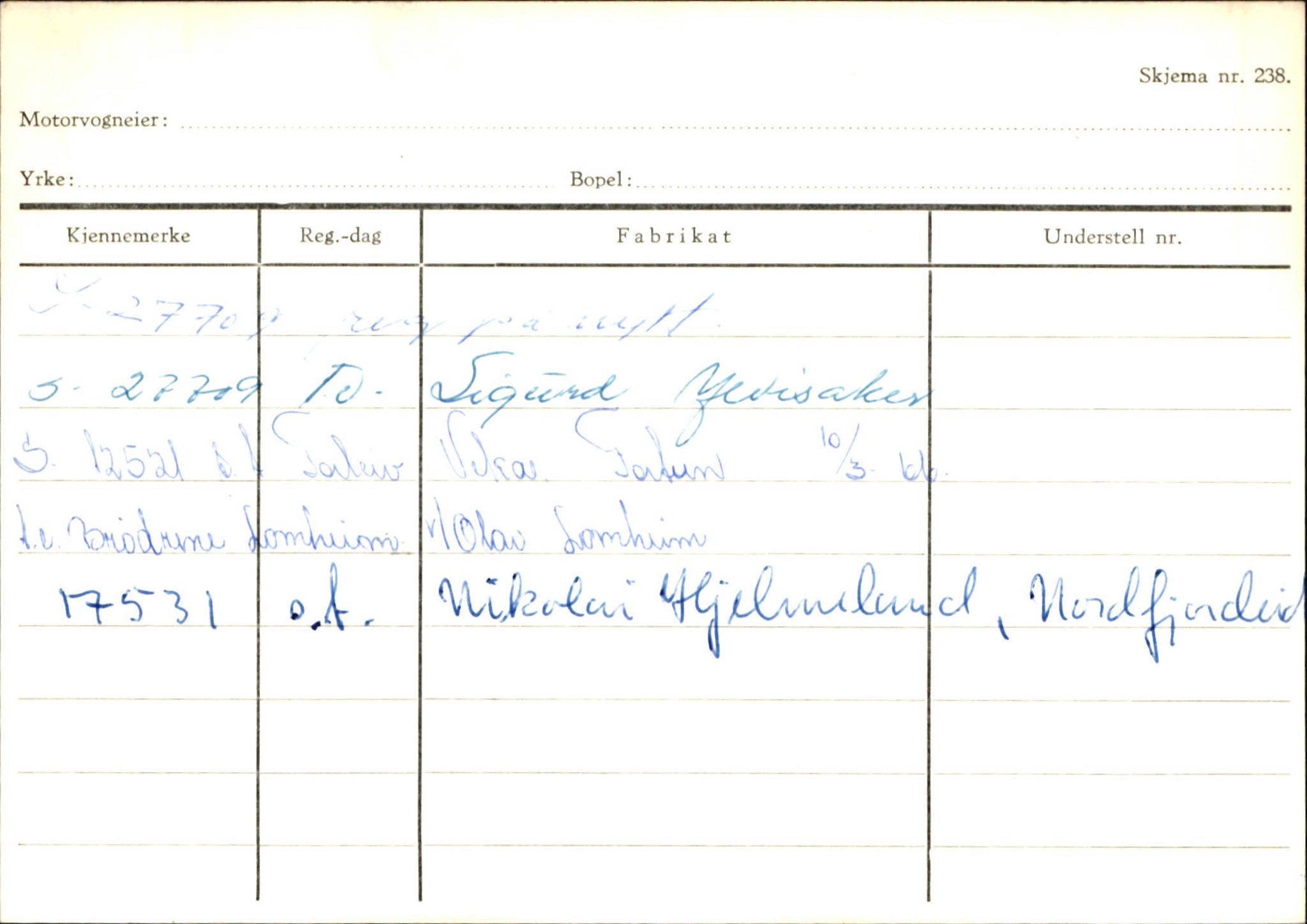 Statens vegvesen, Sogn og Fjordane vegkontor, AV/SAB-A-5301/4/F/L0125: Eigarregister Sogndal V-Å. Aurland A-Å. Fjaler A-N, 1945-1975, p. 181