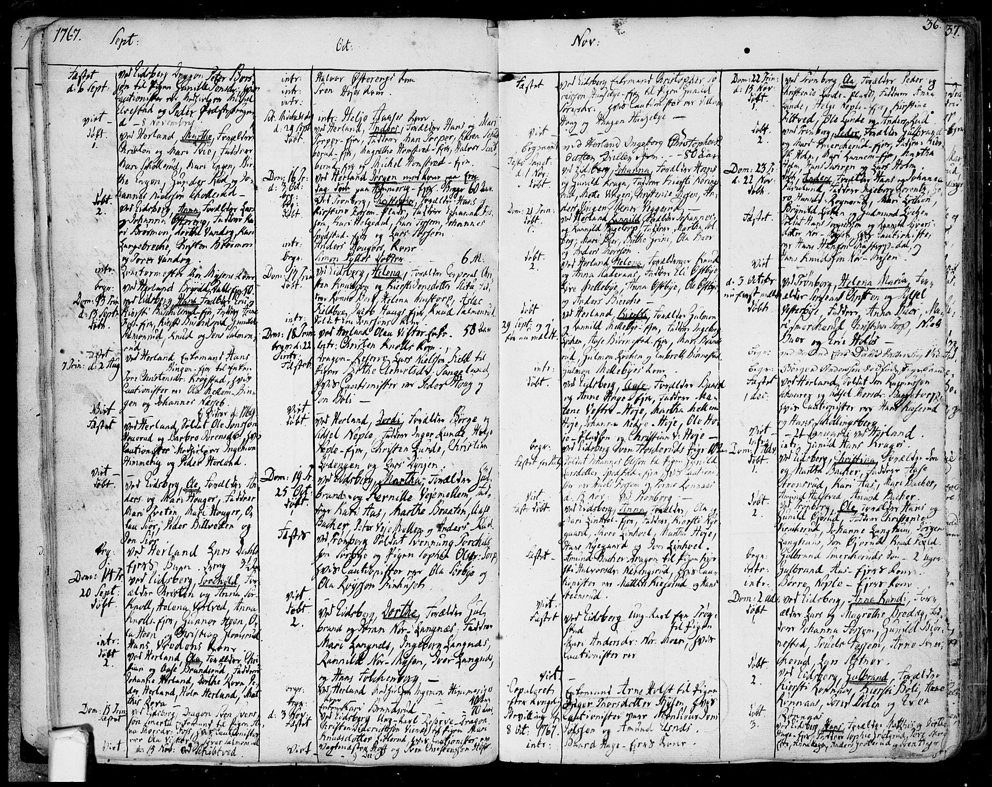 Eidsberg prestekontor Kirkebøker, SAO/A-10905/F/Fa/L0004: Parish register (official) no. I 4, 1759-1788, p. 36