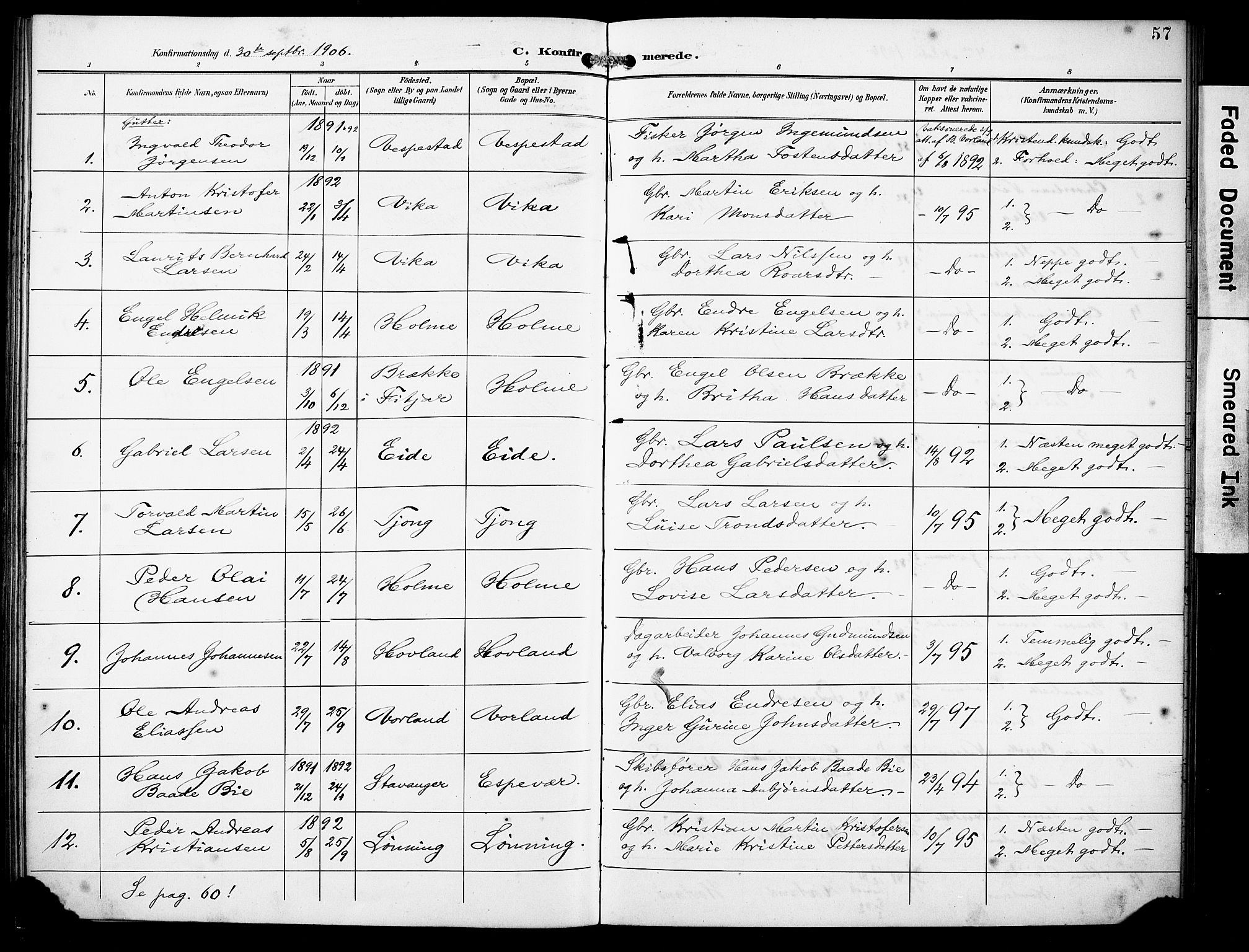 Finnås sokneprestembete, SAB/A-99925/H/Ha/Haa/Haad/L0002: Parish register (official) no. D 2, 1895-1906, p. 57