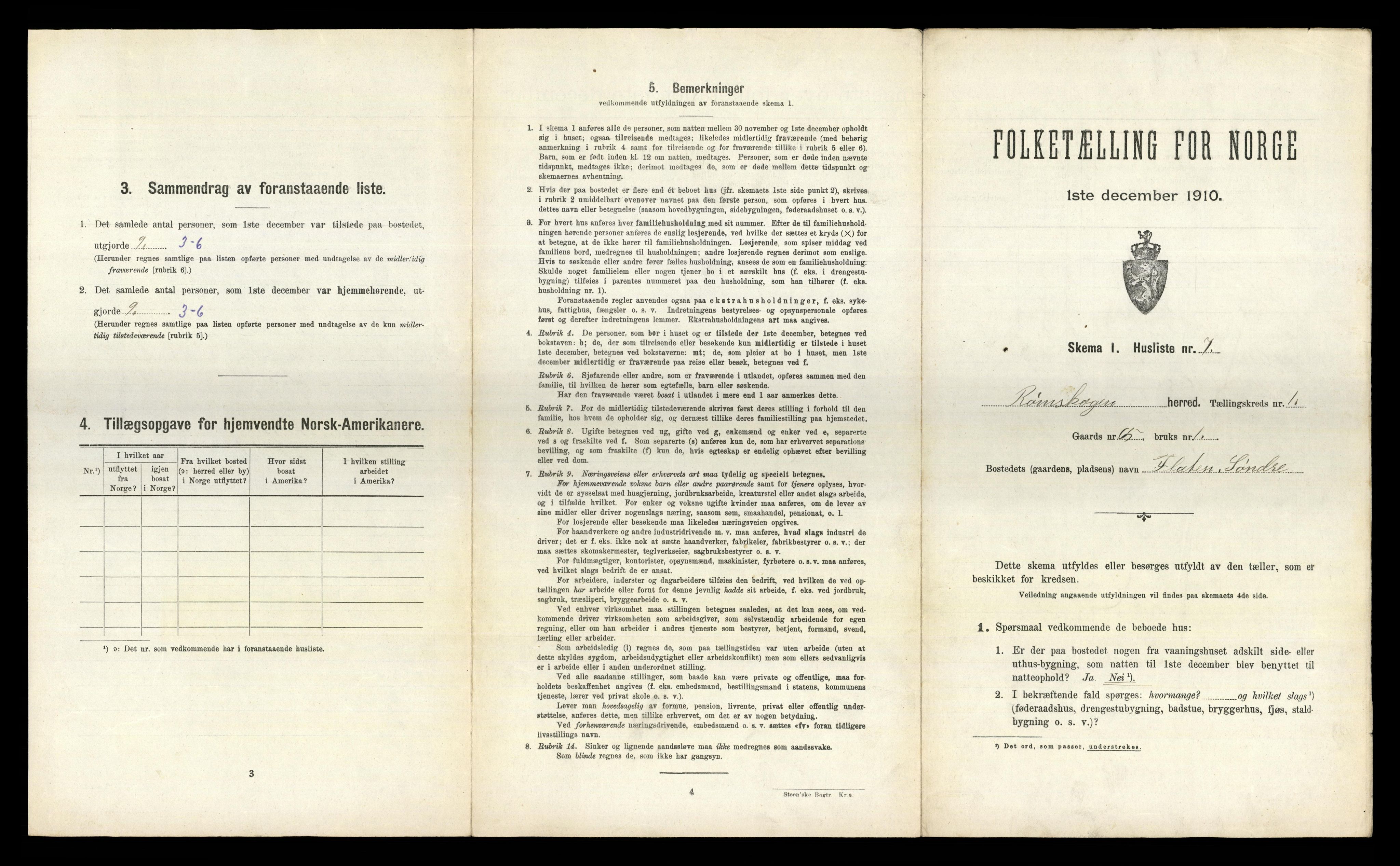 RA, 1910 census for Rømskog, 1910, p. 26