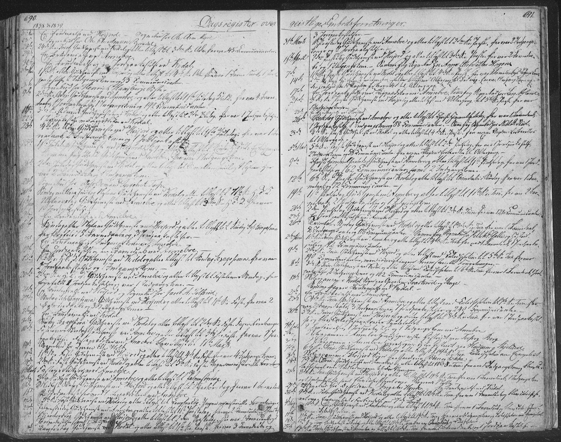 Andebu kirkebøker, AV/SAKO-A-336/F/Fa/L0004: Parish register (official) no. 4, 1829-1856, p. 690-691