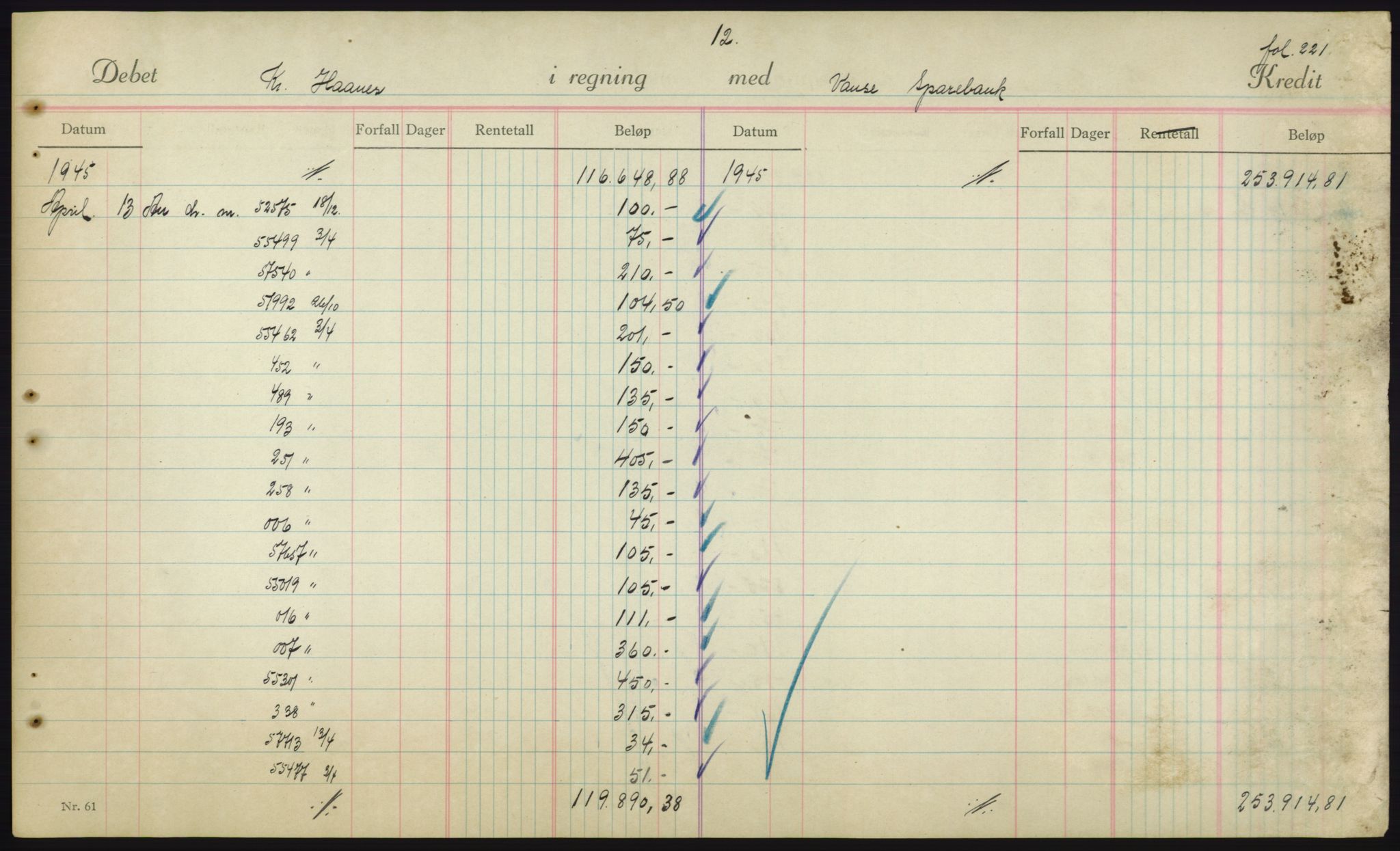 Forsvarsdepartementet, 10. kontor / Oppgjørskontoret, AV/RA-RAFA-1225/D/Db/L0180: Lista oppgjørskontor, 1942-1952, p. 1977