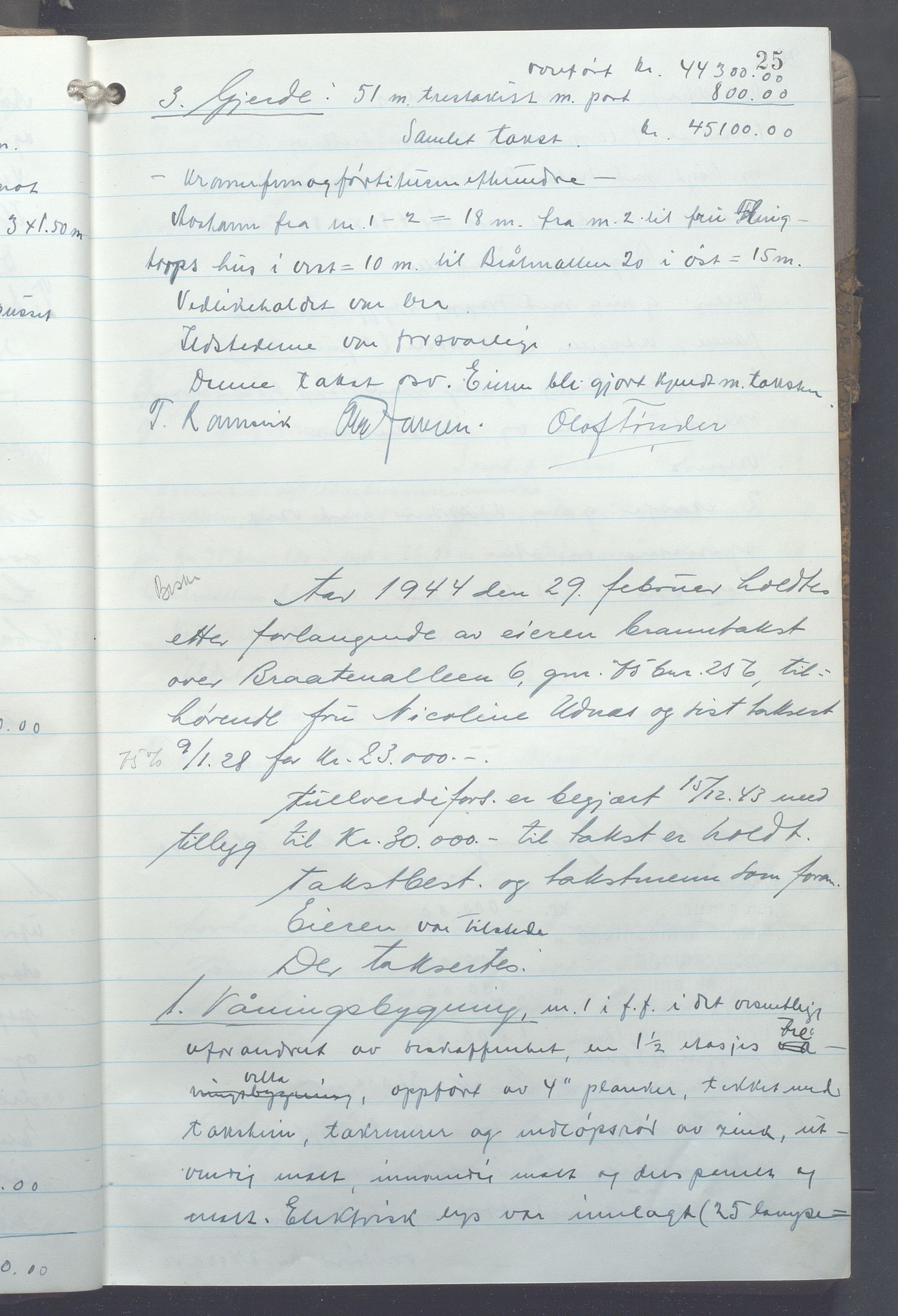 Lensmennene i Aker, OBA/A-10133/F/Fa/L0031: Branntakstprotokoll, 1944-1946, p. 25