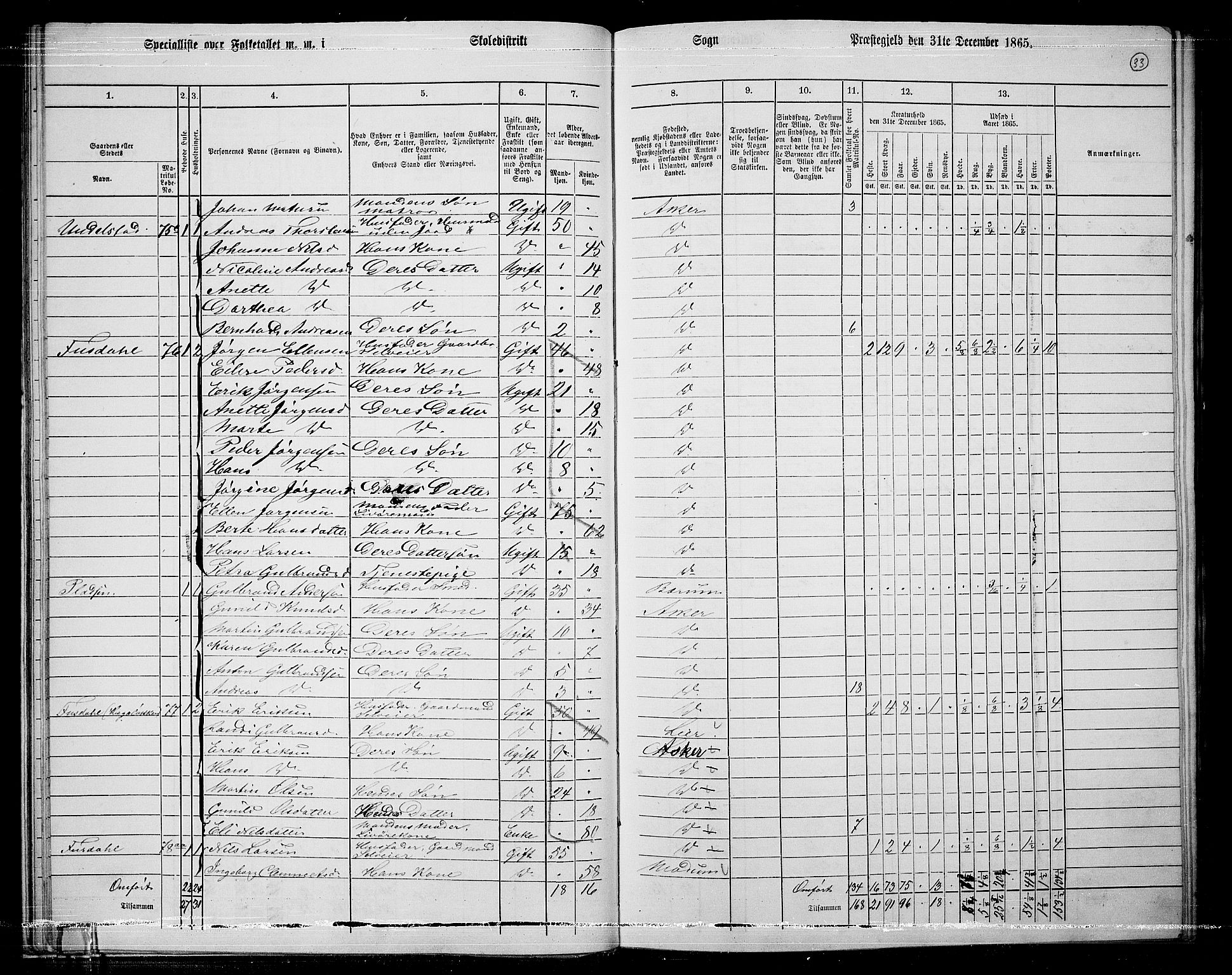 RA, 1865 census for Asker, 1865, p. 35