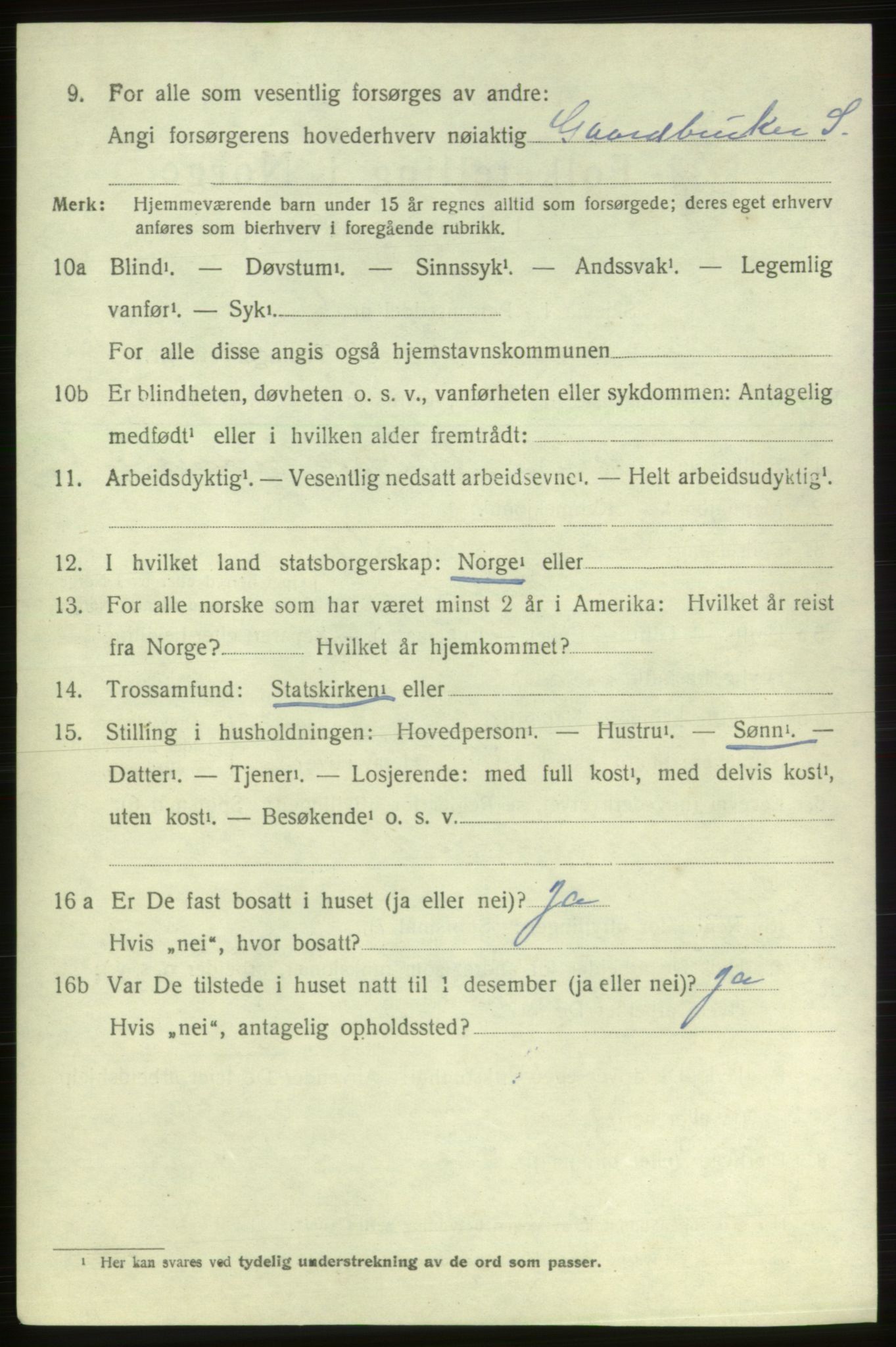 SAB, 1920 census for Etne, 1920, p. 2022