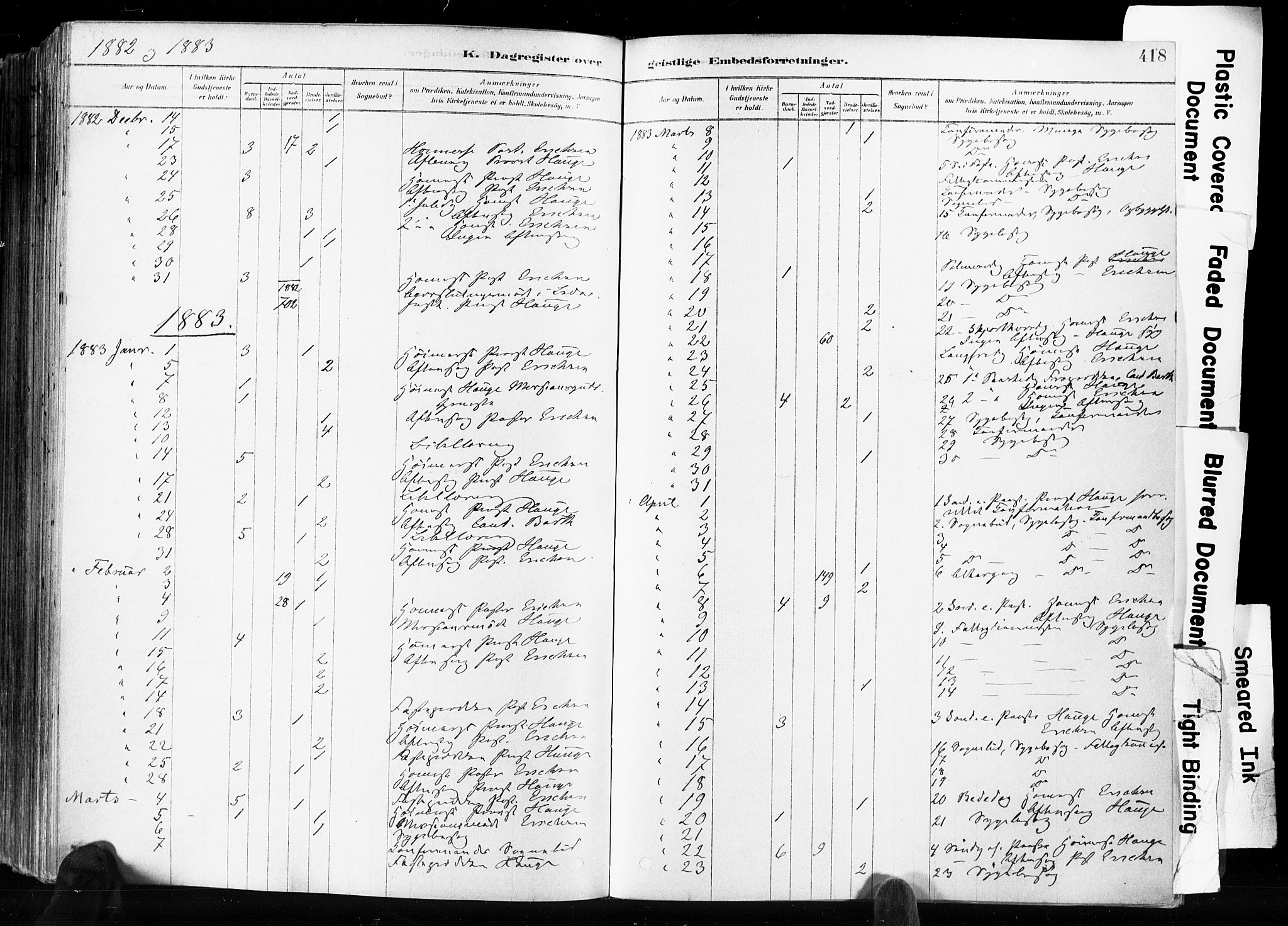 Skien kirkebøker, SAKO/A-302/F/Fa/L0009: Parish register (official) no. 9, 1878-1890, p. 418
