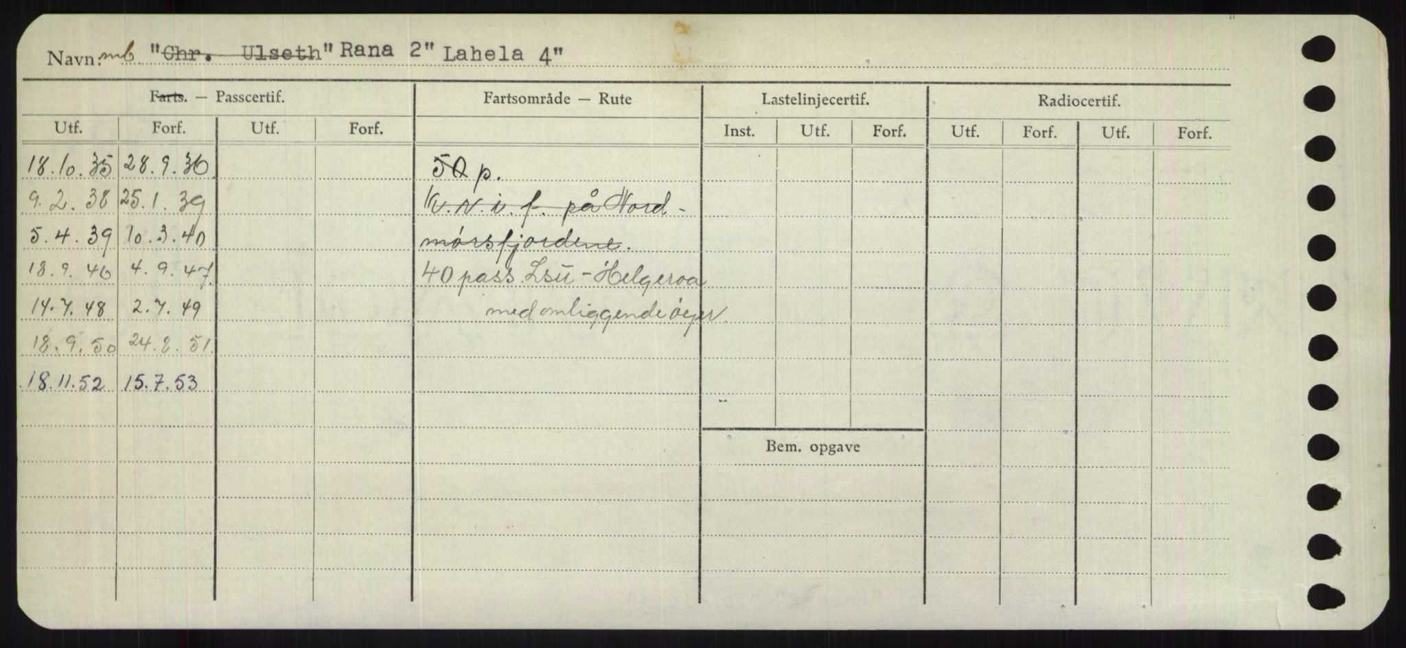 Sjøfartsdirektoratet med forløpere, Skipsmålingen, AV/RA-S-1627/H/Ha/L0003/0002: Fartøy, Hilm-Mar / Fartøy, Kom-Mar, p. 266