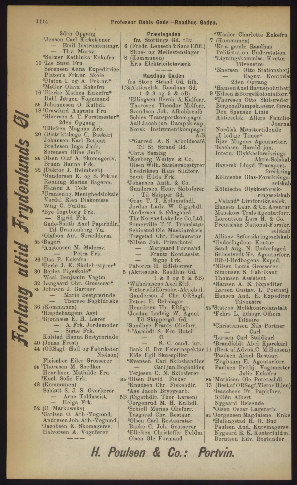 Kristiania/Oslo adressebok, PUBL/-, 1903, p. 1114