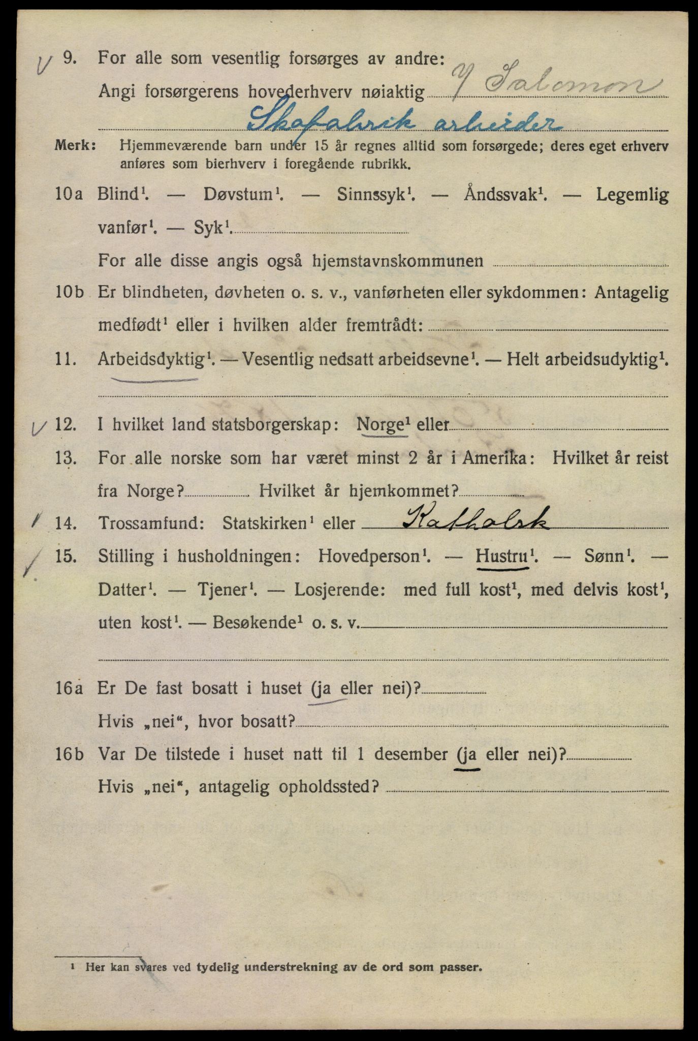 SAO, 1920 census for Kristiania, 1920, p. 476898