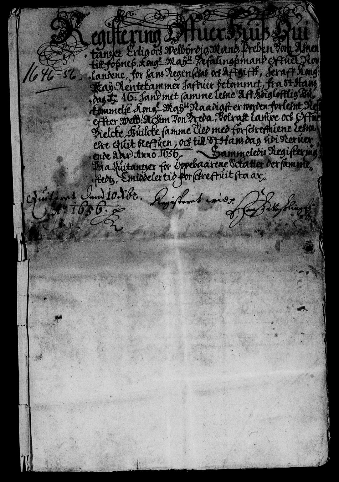 Rentekammeret inntil 1814, Reviderte regnskaper, Lensregnskaper, AV/RA-EA-5023/R/Rb/Rbz/L0038: Nordlandenes len, 1646-1661