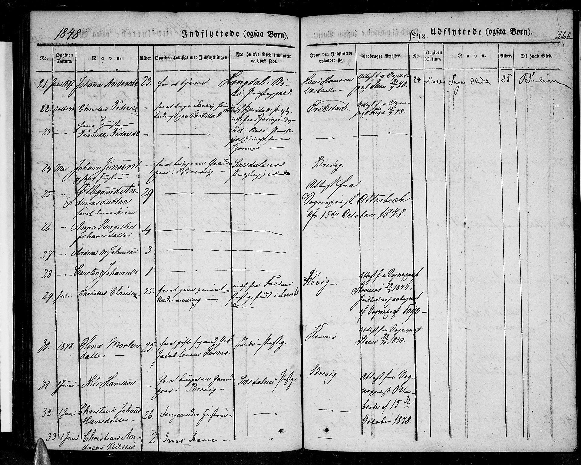 Ministerialprotokoller, klokkerbøker og fødselsregistre - Nordland, AV/SAT-A-1459/852/L0737: Parish register (official) no. 852A07, 1833-1849, p. 266