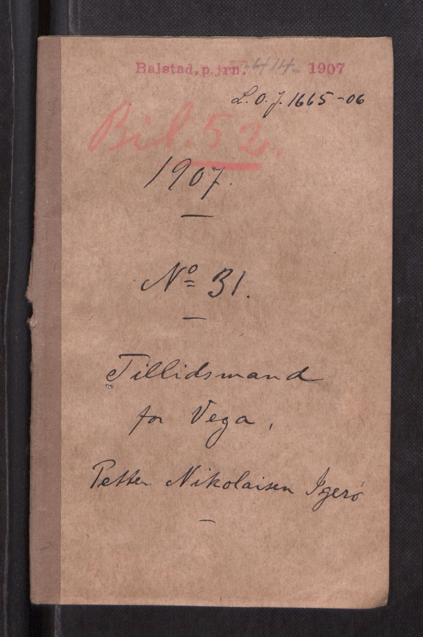 Oppsynssjefen ved Lofotfisket, AV/SAT-A-6224/D/L0173: Lofotfiskernes Selvhjelpskasse, 1885-1912, p. 674