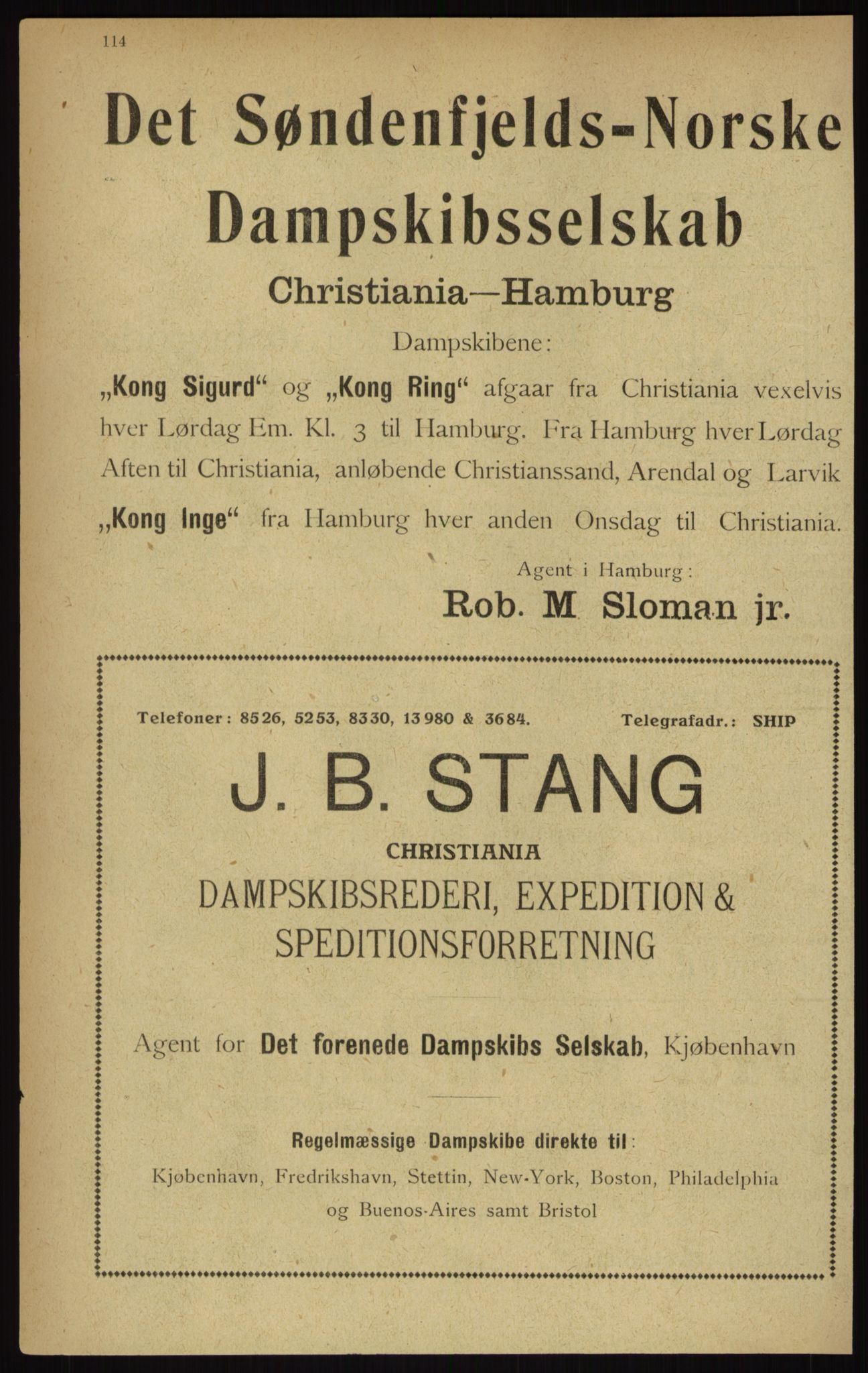 Kristiania/Oslo adressebok, PUBL/-, 1916, p. 114