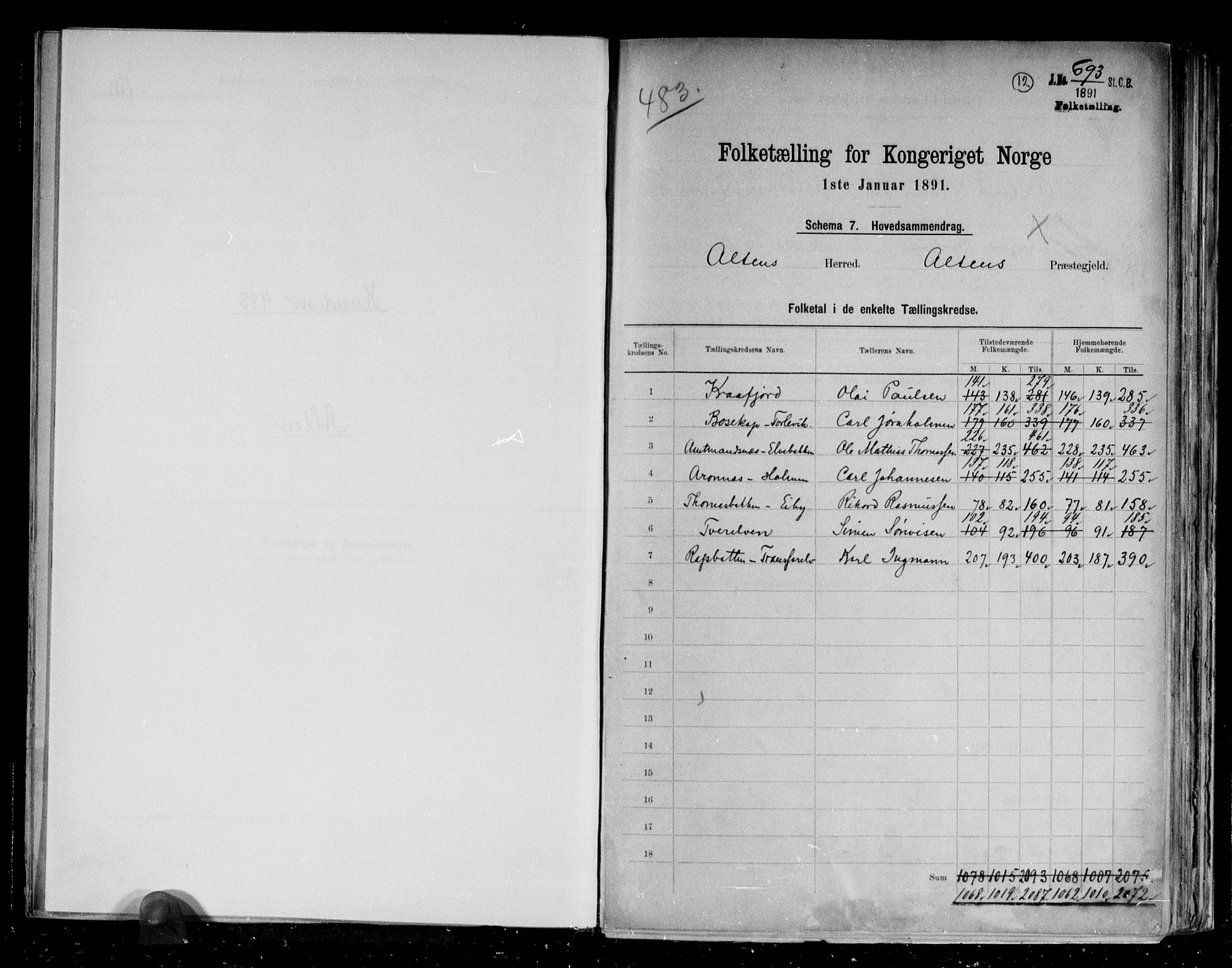 RA, 1891 census for 2012 Alta, 1891, p. 2