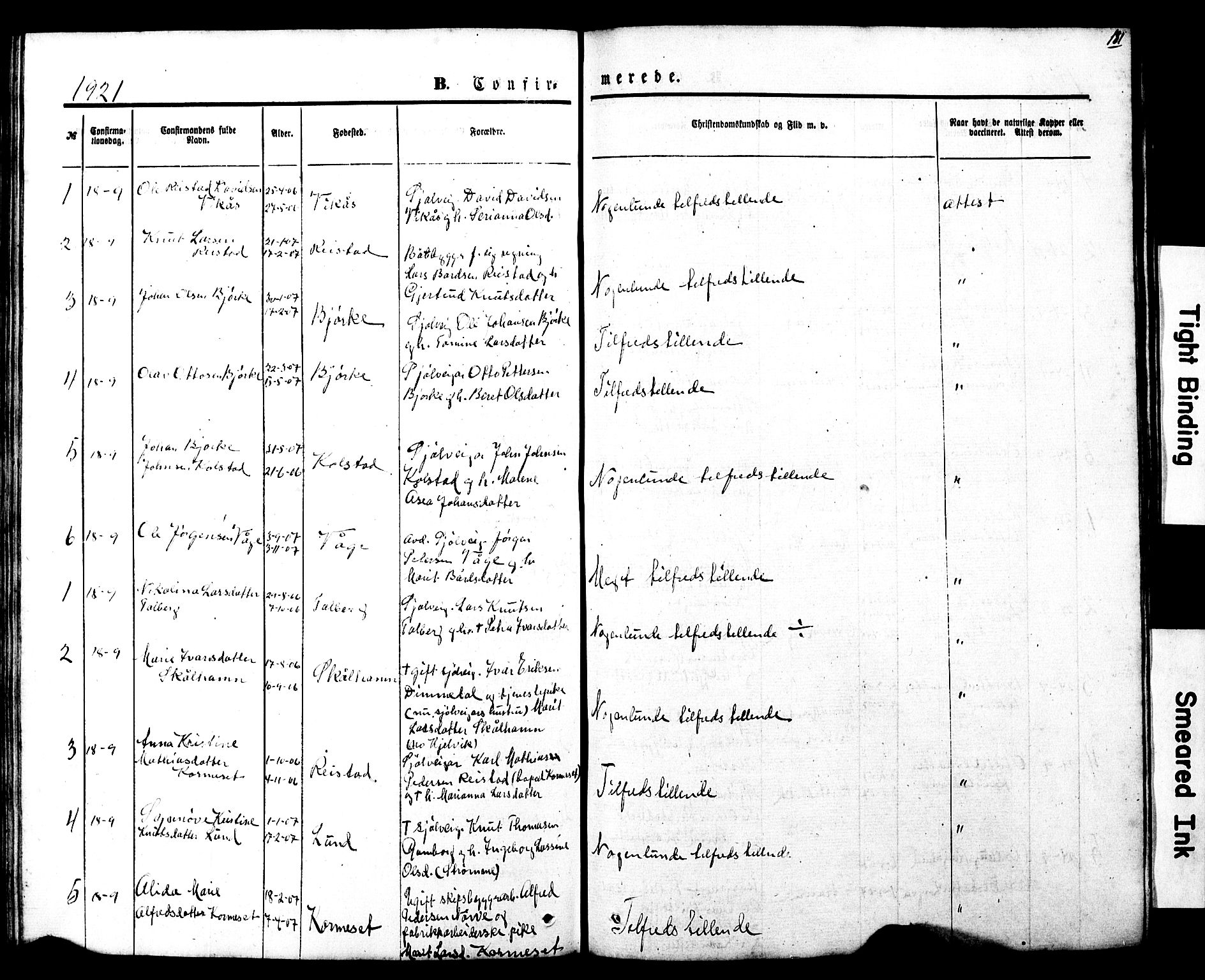 Ministerialprotokoller, klokkerbøker og fødselsregistre - Møre og Romsdal, SAT/A-1454/550/L0618: Parish register (copy) no. 550C01, 1870-1927, p. 181