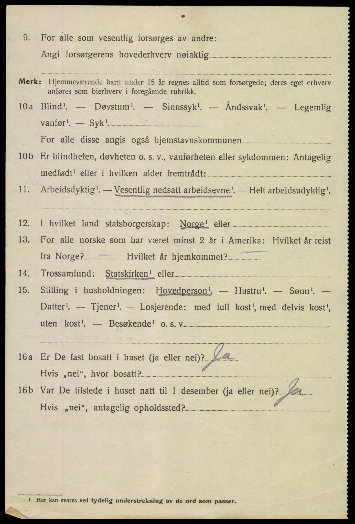 SAK, 1920 census for Arendal, 1920, p. 28971