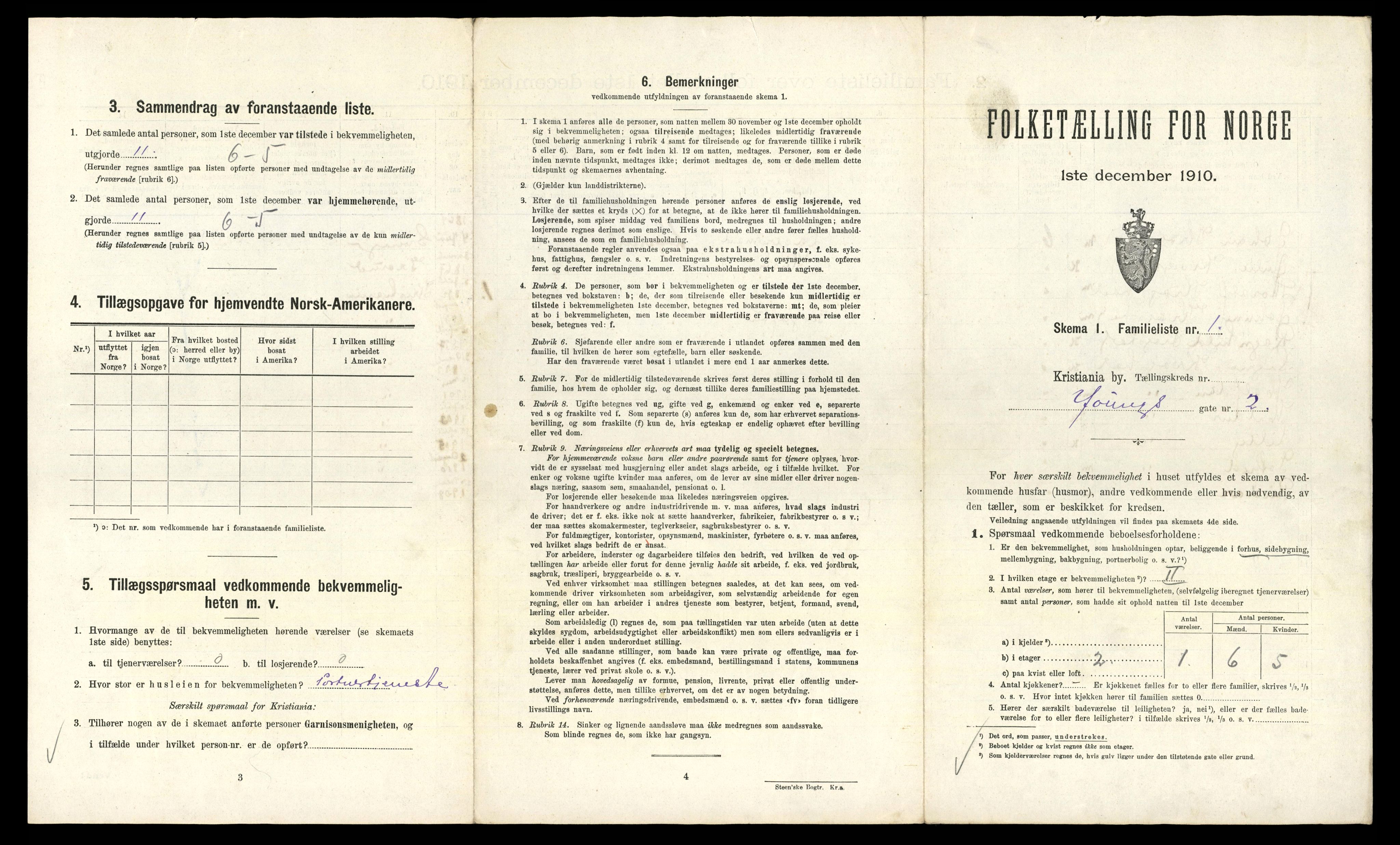 RA, 1910 census for Kristiania, 1910, p. 123519