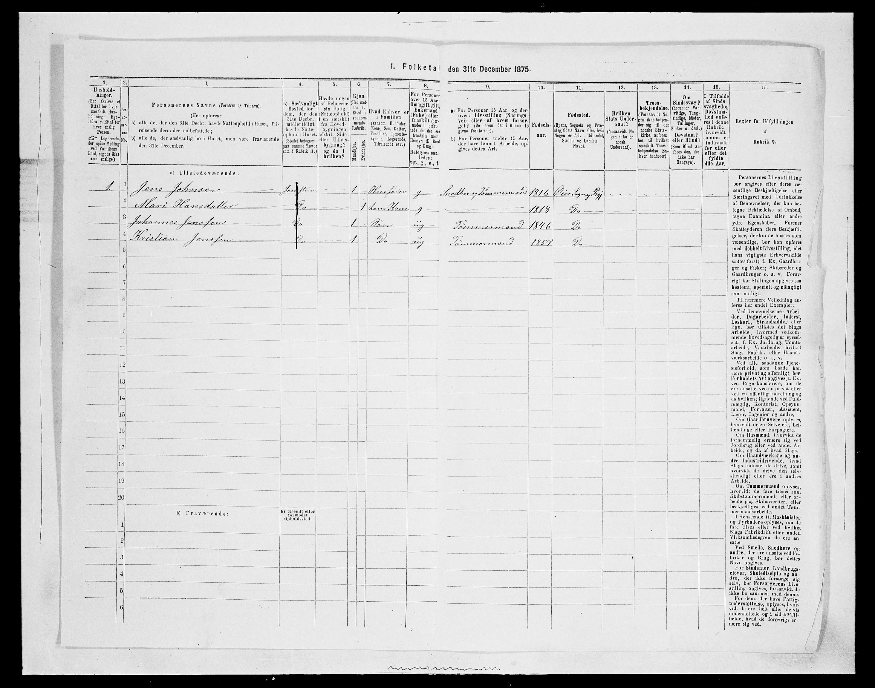 SAH, 1875 census for 0521P Øyer, 1875, p. 93