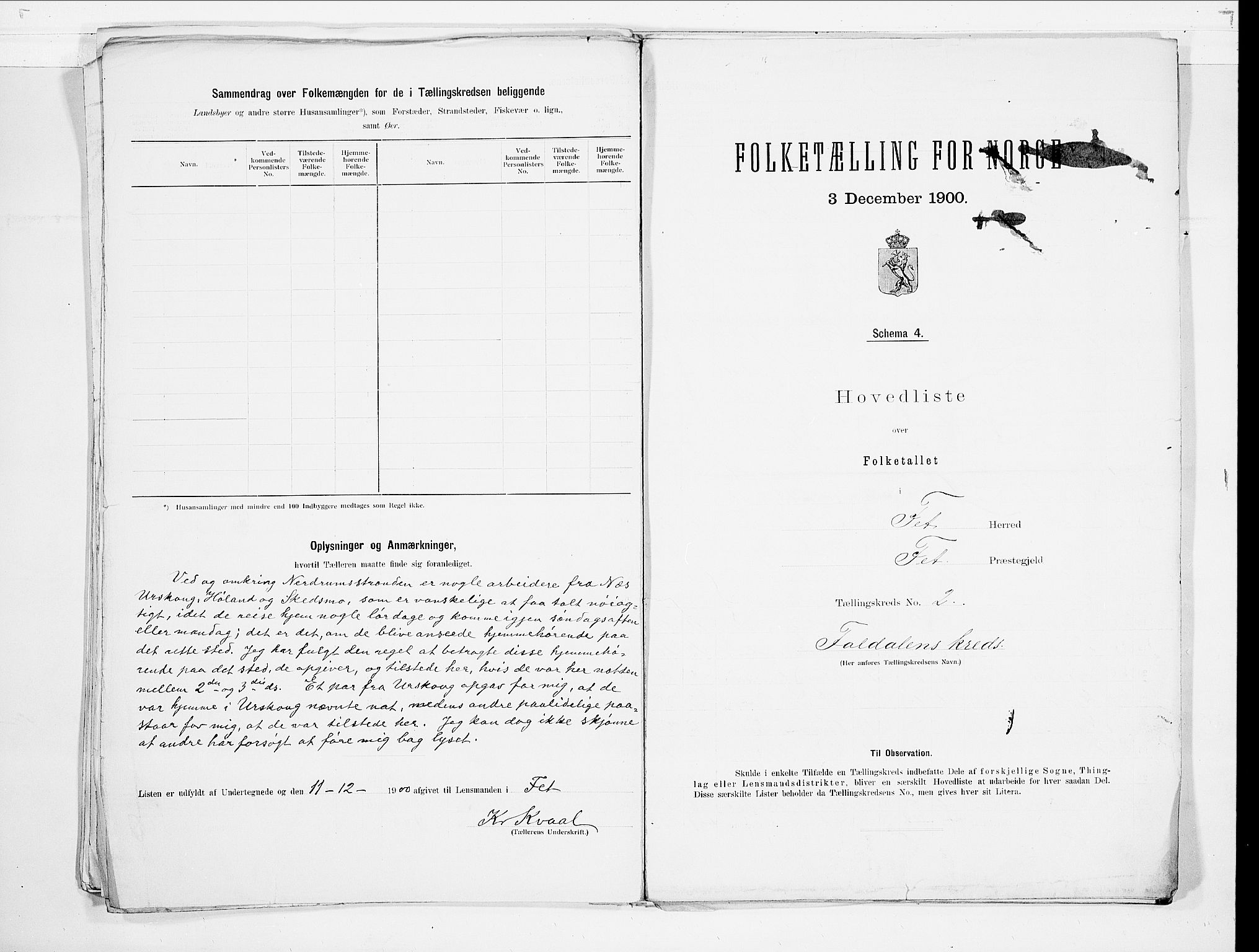 SAO, 1900 census for Fet, 1900, p. 6