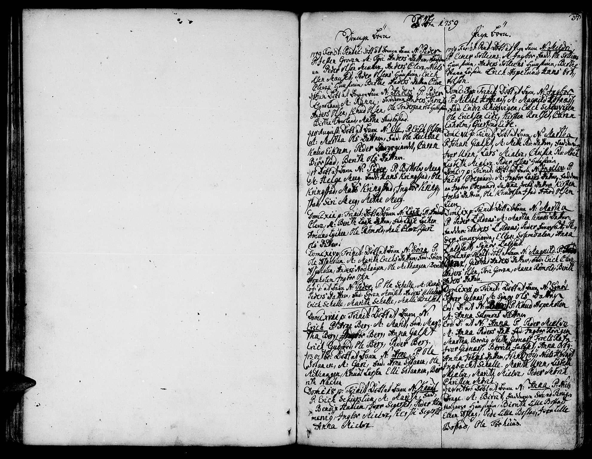 Ministerialprotokoller, klokkerbøker og fødselsregistre - Møre og Romsdal, SAT/A-1454/555/L0648: Parish register (official) no. 555A01, 1759-1793, p. 37