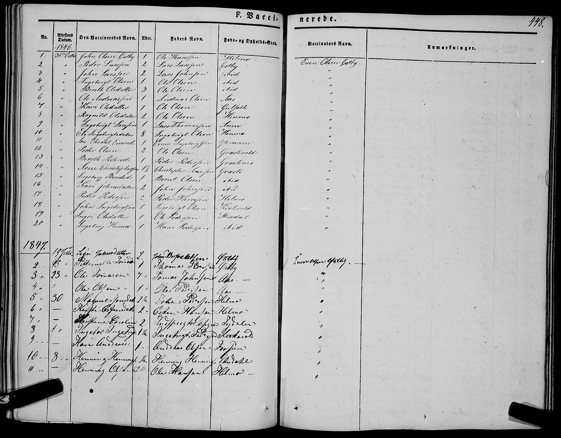 Ministerialprotokoller, klokkerbøker og fødselsregistre - Sør-Trøndelag, SAT/A-1456/695/L1145: Parish register (official) no. 695A06 /1, 1843-1859, p. 448