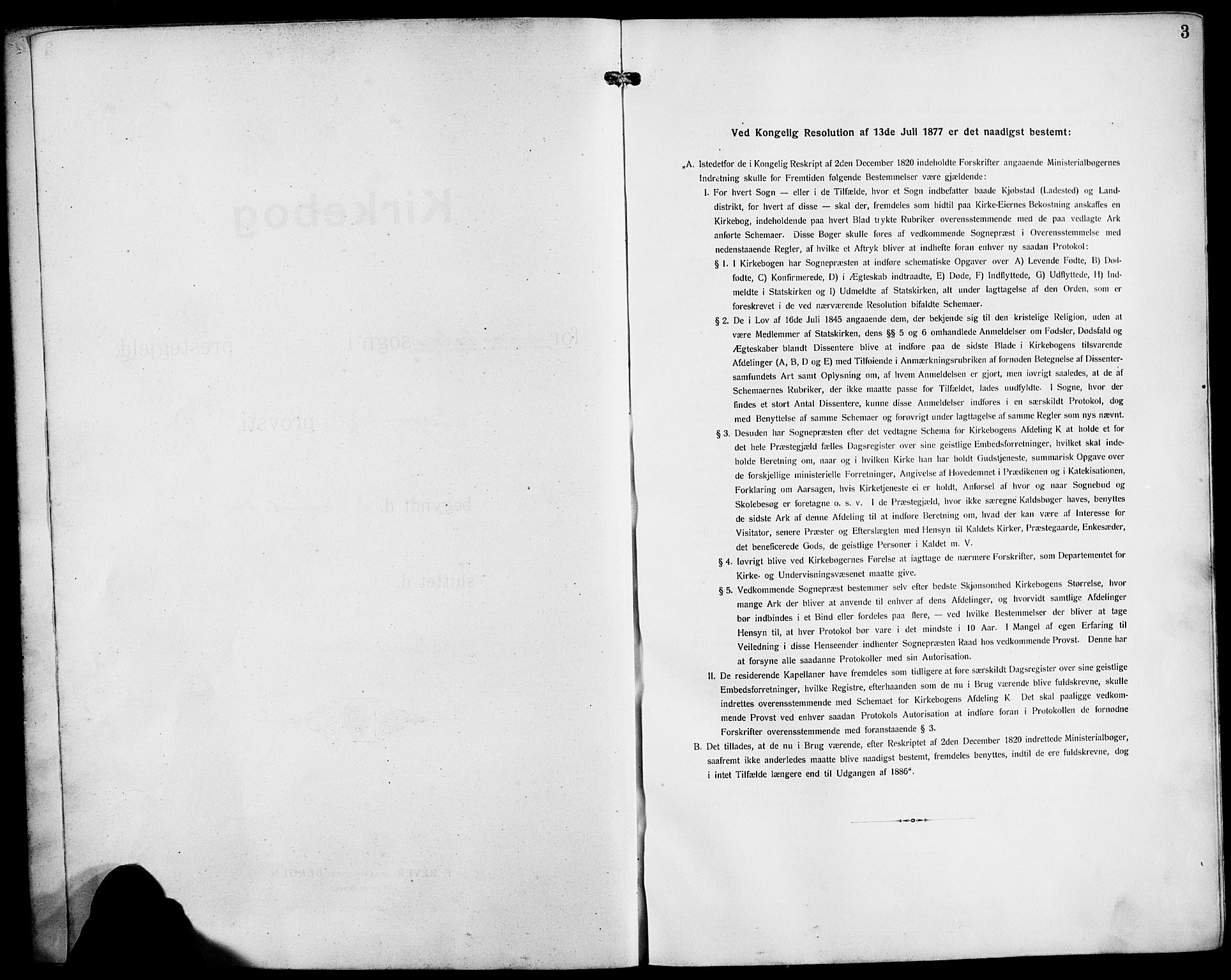 Domkirken sokneprestembete, SAB/A-74801/H/Hab/L0033: Parish register (copy) no. D 5, 1907-1924, p. 3
