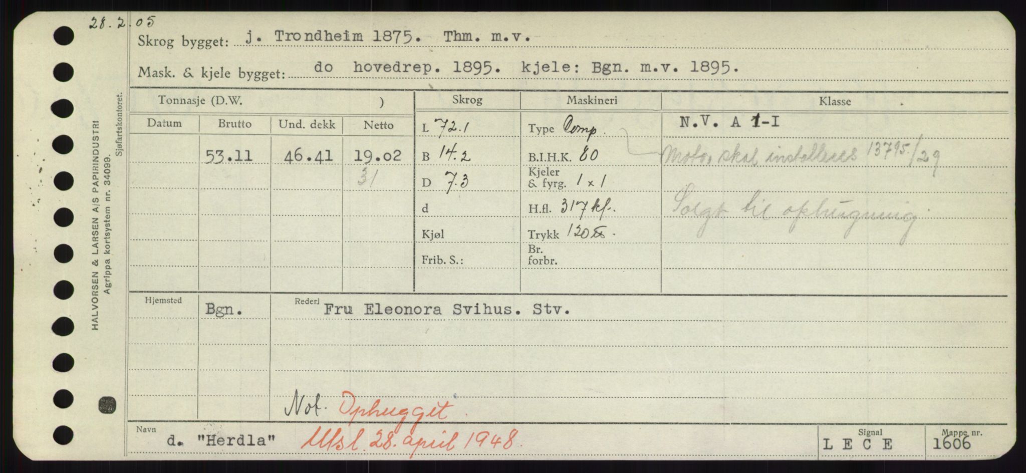 Sjøfartsdirektoratet med forløpere, Skipsmålingen, RA/S-1627/H/Hd/L0015: Fartøy, Havm-Hey, p. 371