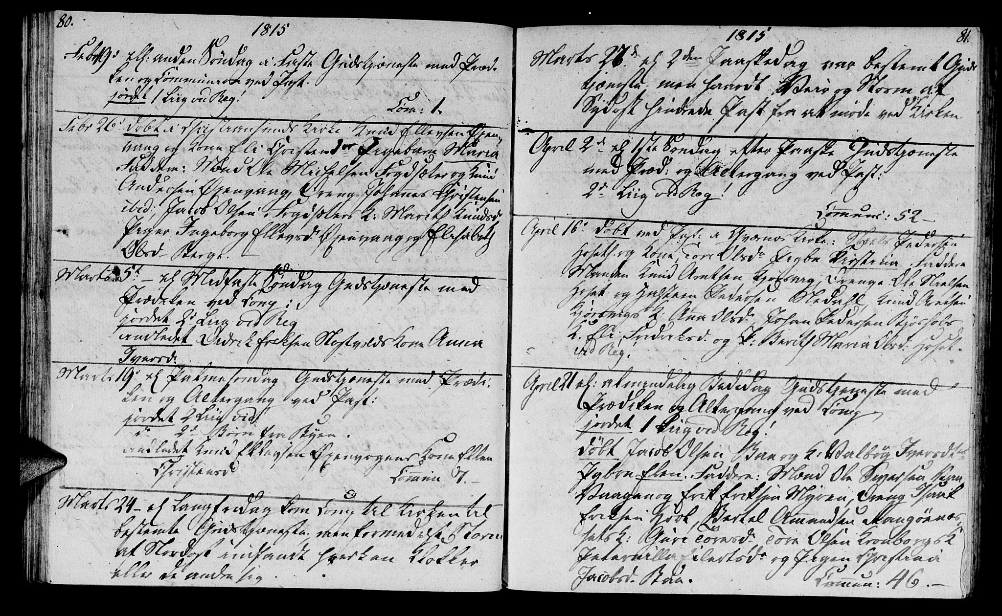 Ministerialprotokoller, klokkerbøker og fødselsregistre - Møre og Romsdal, AV/SAT-A-1454/569/L0817: Parish register (official) no. 569A03, 1805-1819, p. 80-81