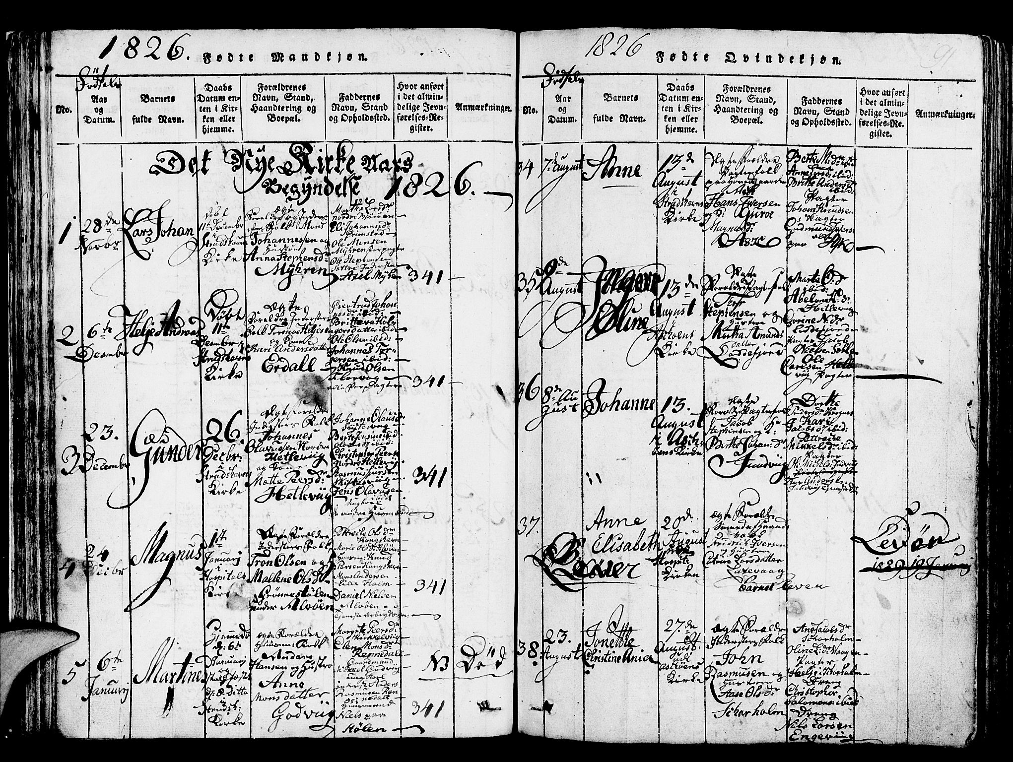 Askøy Sokneprestembete, SAB/A-74101/H/Ha/Hab/Haba/L0002: Parish register (copy) no. A 2, 1815-1846, p. 91