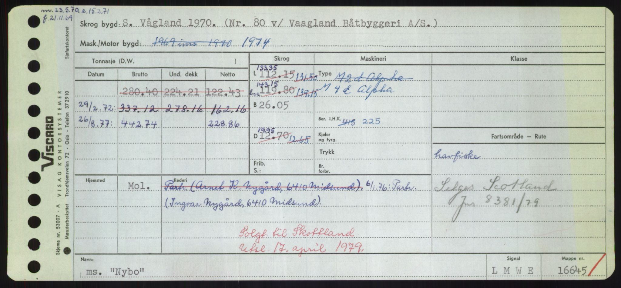 Sjøfartsdirektoratet med forløpere, Skipsmålingen, RA/S-1627/H/Hd/L0027: Fartøy, Norhop-Nør, p. 339