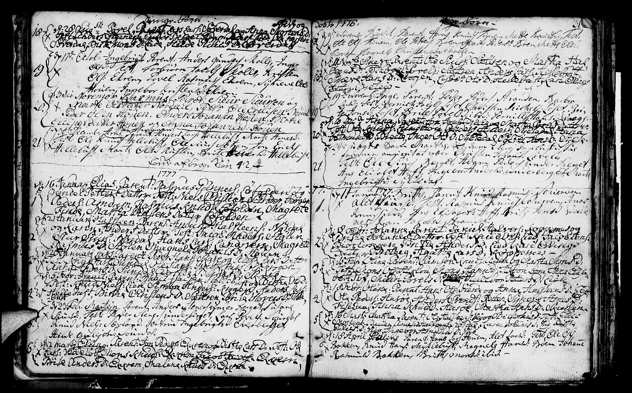Ministerialprotokoller, klokkerbøker og fødselsregistre - Møre og Romsdal, SAT/A-1454/501/L0002: Parish register (official) no. 501A02, 1760-1816, p. 31