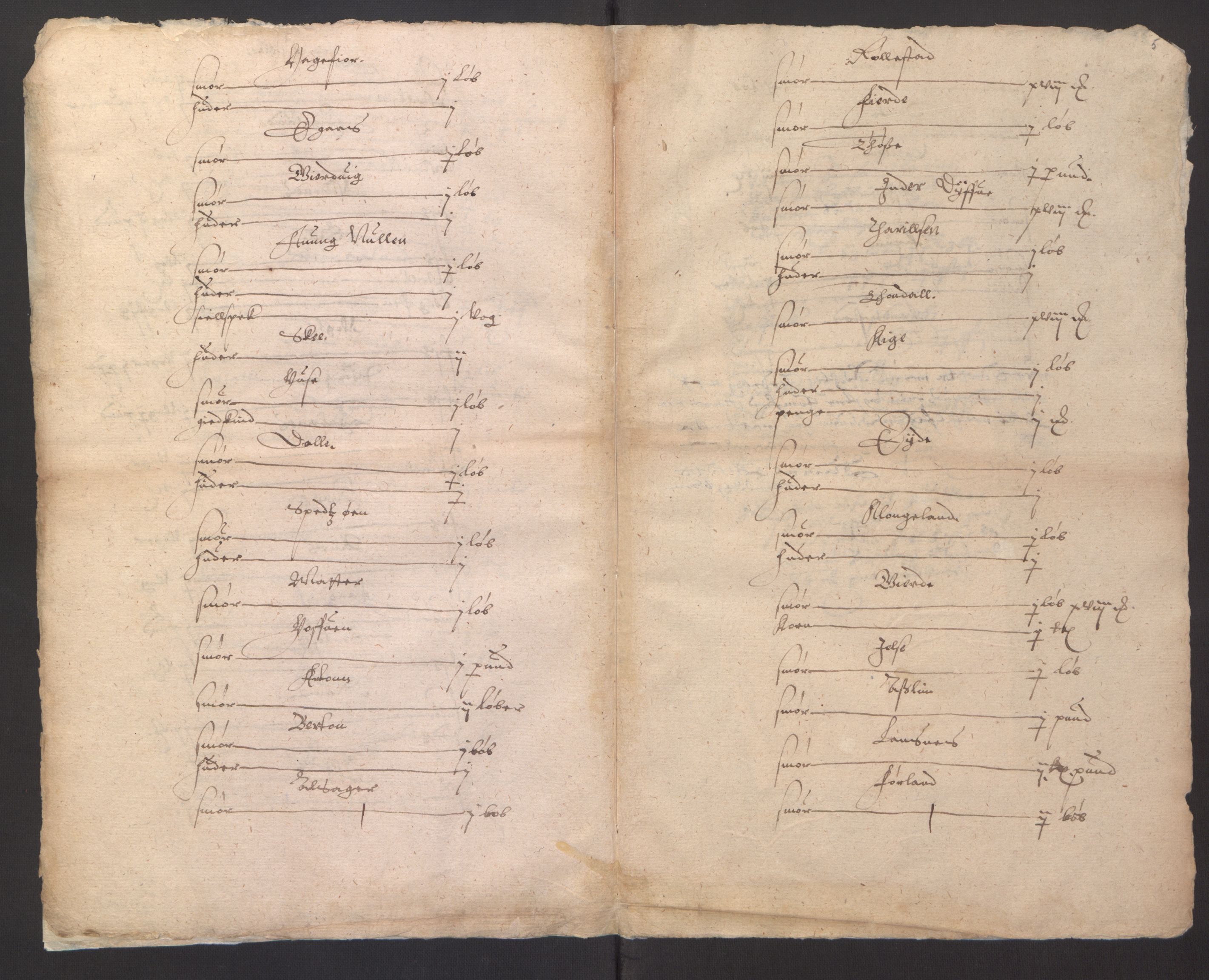 Stattholderembetet 1572-1771, AV/RA-EA-2870/Ek/L0007/0001: Jordebøker til utlikning av rosstjeneste 1624-1626: / Adelsjordebøker, 1624-1625, p. 476