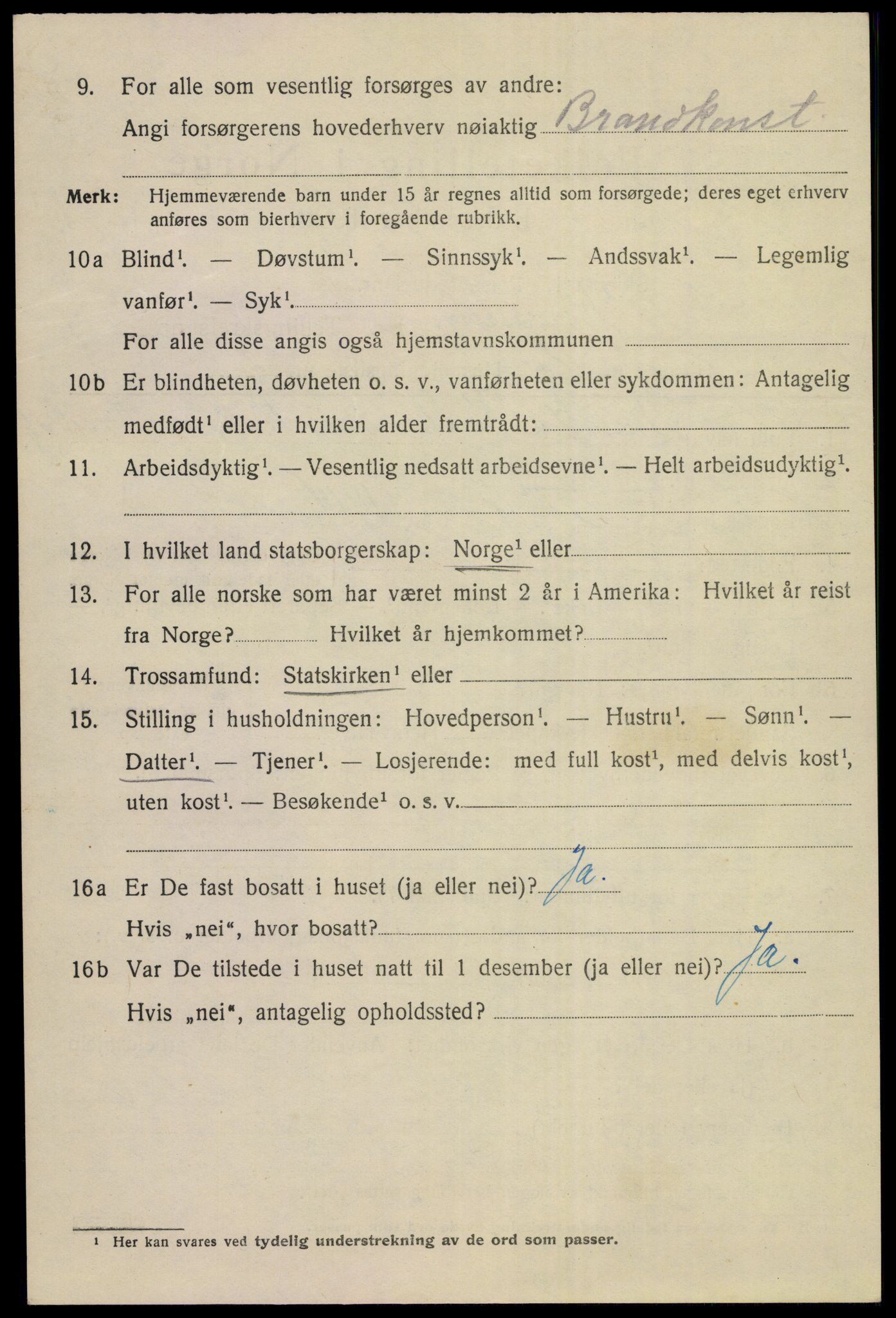 SAKO, 1920 census for Kongsberg, 1920, p. 11131