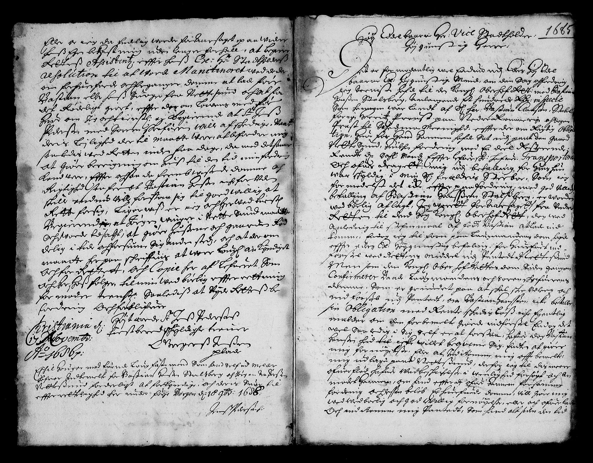 Stattholderembetet 1572-1771, RA/EA-2870/Af/L0001: Avskrifter av vedlegg til originale supplikker, nummerert i samsvar med supplikkbøkene, 1683-1687, p. 70