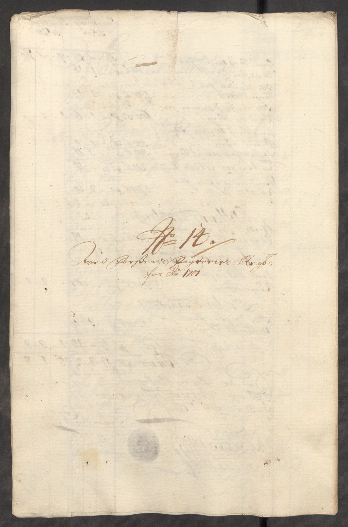 Rentekammeret inntil 1814, Reviderte regnskaper, Fogderegnskap, AV/RA-EA-4092/R57/L3854: Fogderegnskap Fosen, 1700-1701, p. 348