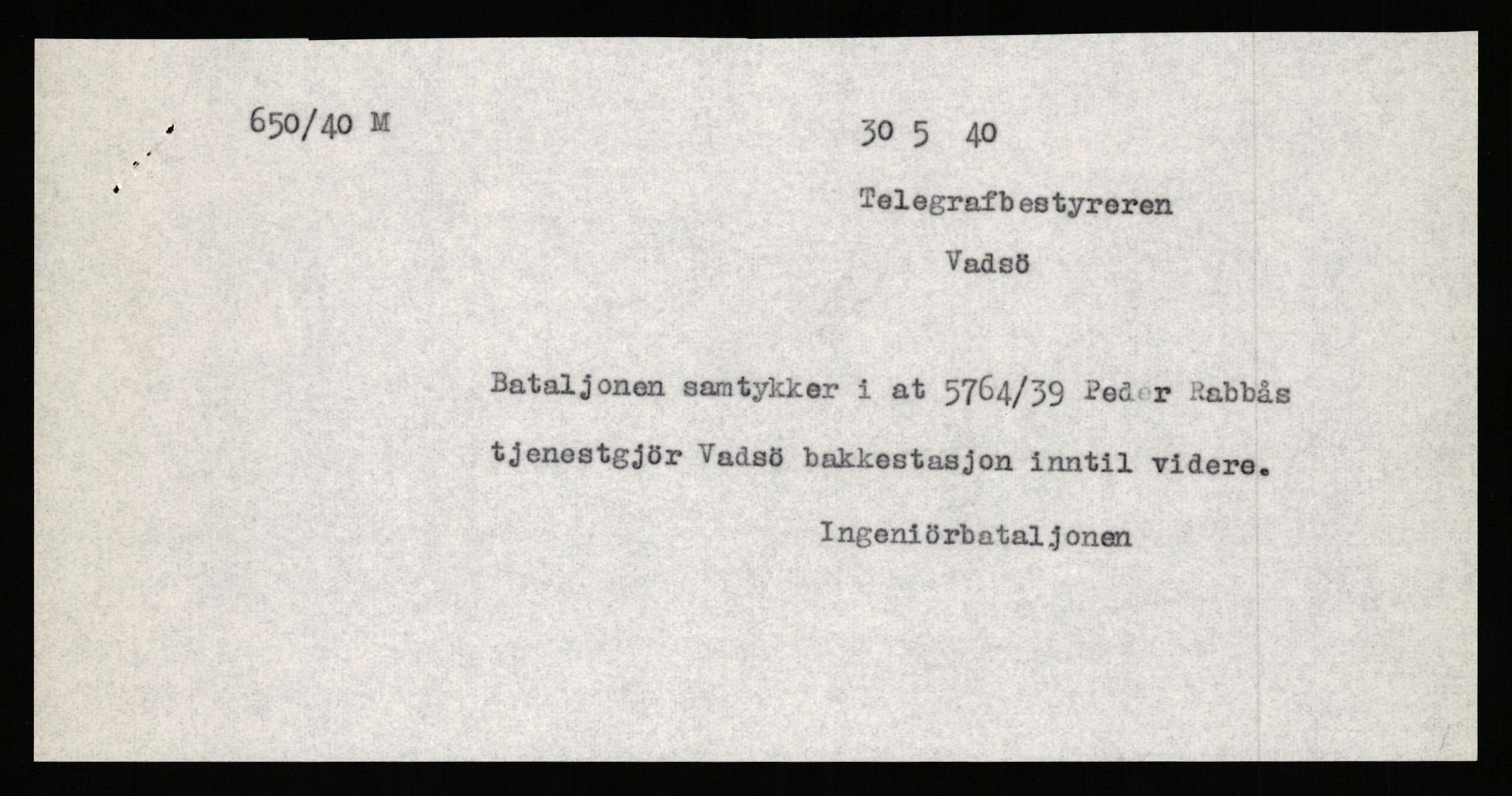 Forsvaret, Forsvarets krigshistoriske avdeling, AV/RA-RAFA-2017/Y/Yb/L0155: II-C-11-670  -  6. Divisjon: Hålogaland ingeniørbataljon, 1940, p. 516