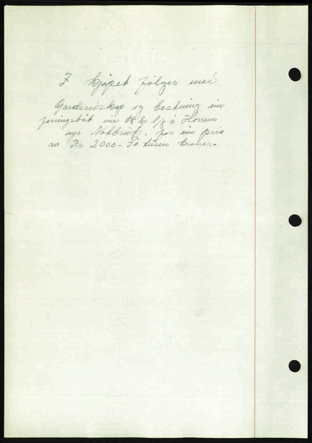 Romsdal sorenskriveri, AV/SAT-A-4149/1/2/2C: Mortgage book no. A21, 1946-1946, Diary no: : 2762/1946