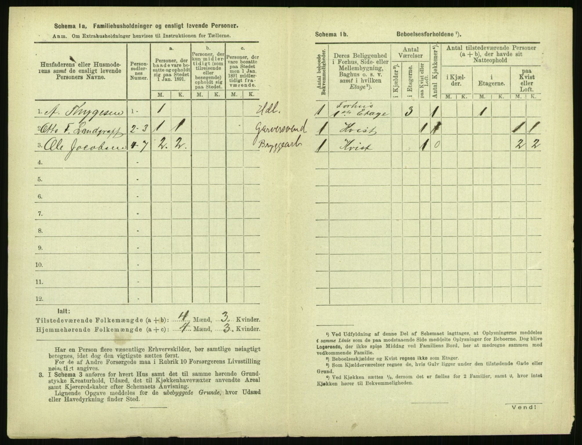 RA, 1891 census for 0806 Skien, 1891, p. 343