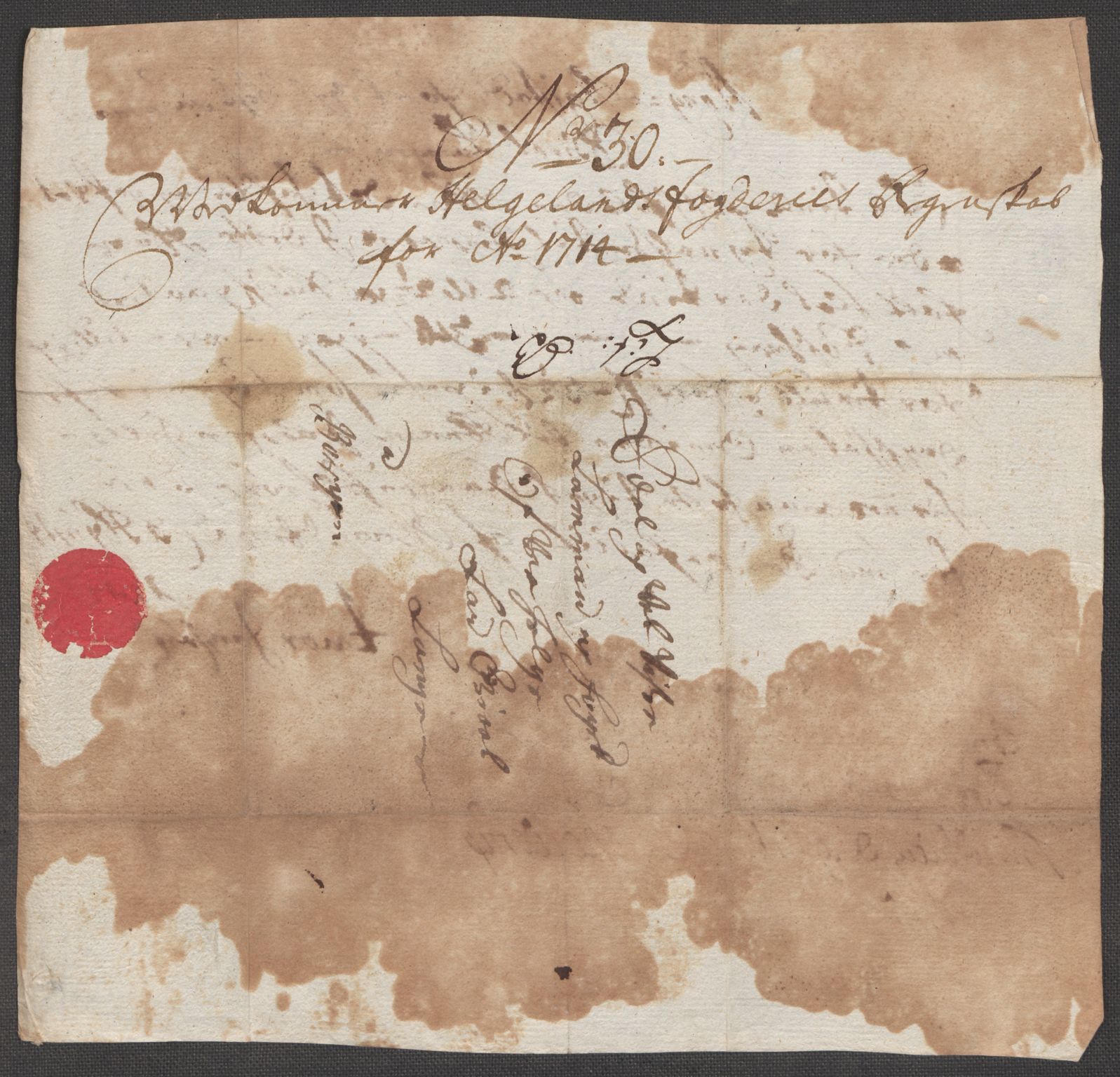 Rentekammeret inntil 1814, Reviderte regnskaper, Fogderegnskap, RA/EA-4092/R65/L4513: Fogderegnskap Helgeland, 1714-1715, p. 186