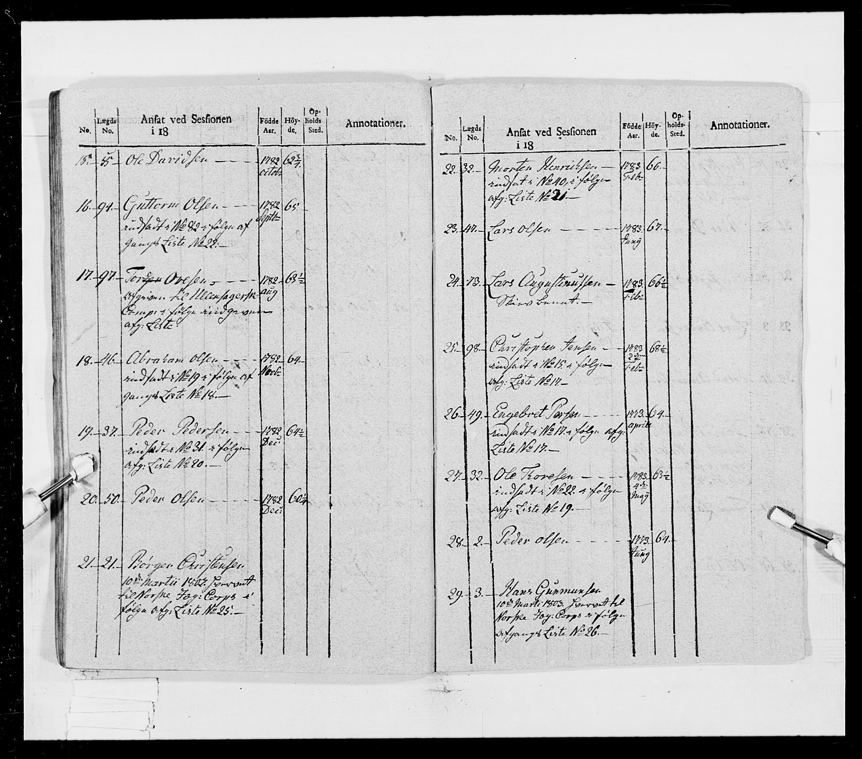 Generalitets- og kommissariatskollegiet, Det kongelige norske kommissariatskollegium, AV/RA-EA-5420/E/Eh/L0023: Norske jegerkorps, 1805, p. 43