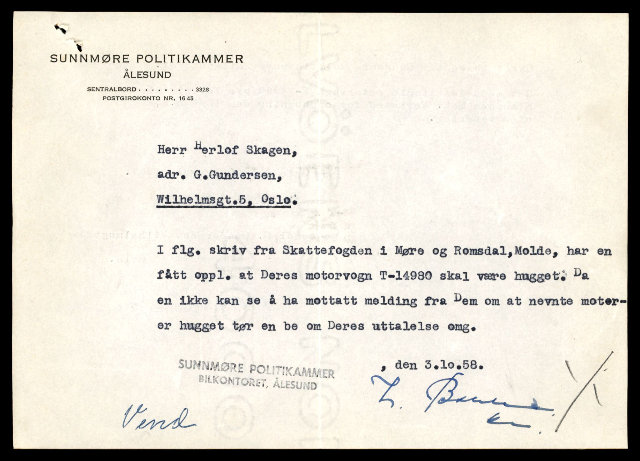 Møre og Romsdal vegkontor - Ålesund trafikkstasjon, AV/SAT-A-4099/F/Fe/L0049: Registreringskort for kjøretøy T 14864 - T 18613, 1927-1998, p. 2749