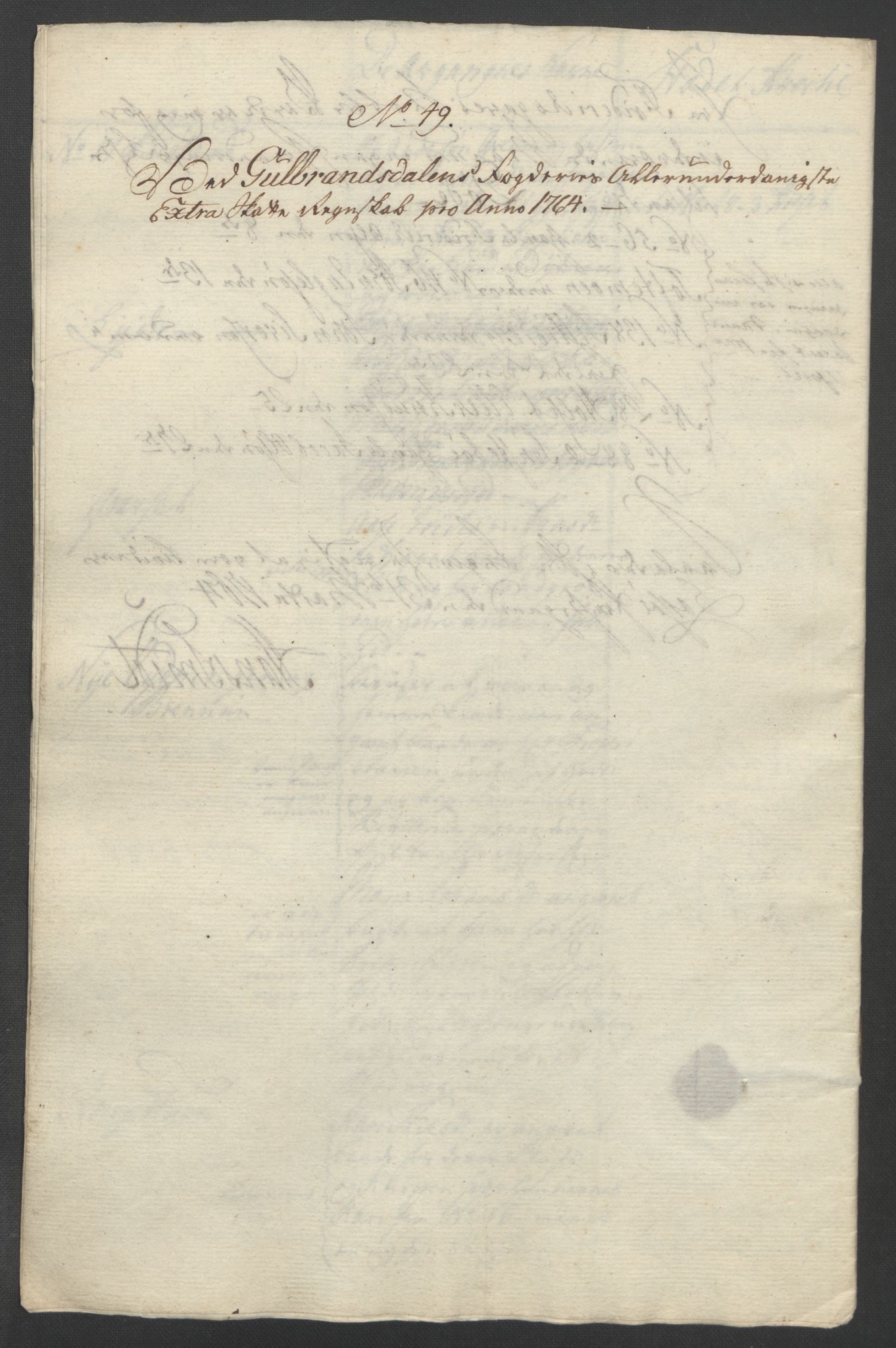 Rentekammeret inntil 1814, Reviderte regnskaper, Fogderegnskap, AV/RA-EA-4092/R17/L1266: Ekstraskatten Gudbrandsdal, 1762-1766, p. 429