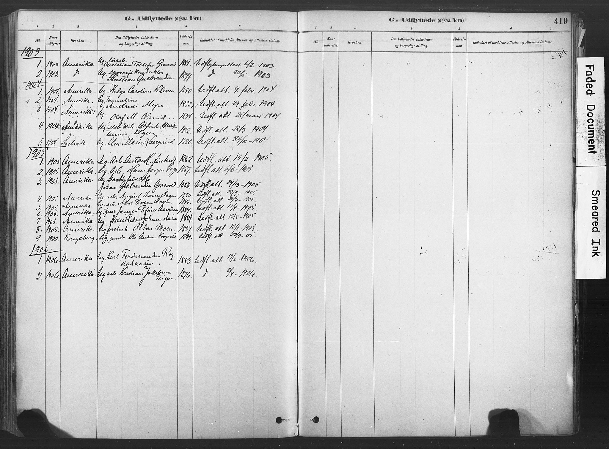 Sandsvær kirkebøker, SAKO/A-244/F/Fd/L0001: Parish register (official) no. IV 1, 1878-1906, p. 419