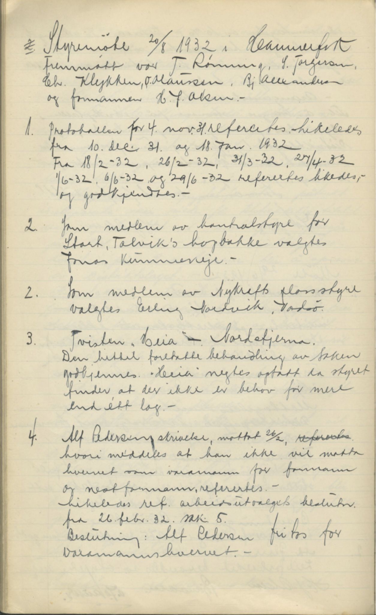 Finnmark Distriktslag for Idrett, FMFB/A-1040/A/L0001: Møteprotokoll, 1919-1940, p. 145