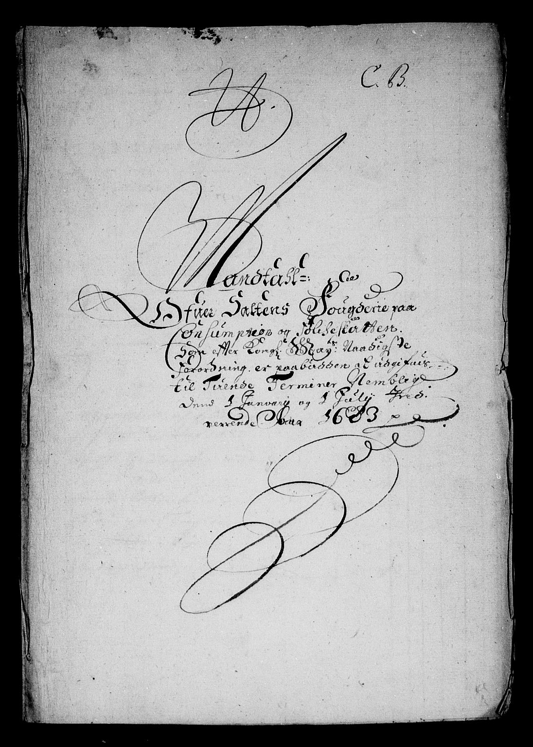 Rentekammeret inntil 1814, Reviderte regnskaper, Stiftamtstueregnskaper, Trondheim stiftamt og Nordland amt, AV/RA-EA-6044/R/Rg/L0074: Trondheim stiftamt og Nordland amt, 1683