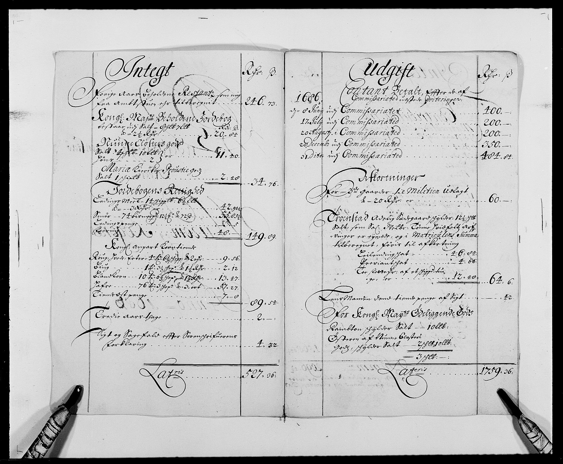 Rentekammeret inntil 1814, Reviderte regnskaper, Fogderegnskap, AV/RA-EA-4092/R29/L1692: Fogderegnskap Hurum og Røyken, 1682-1687, p. 267