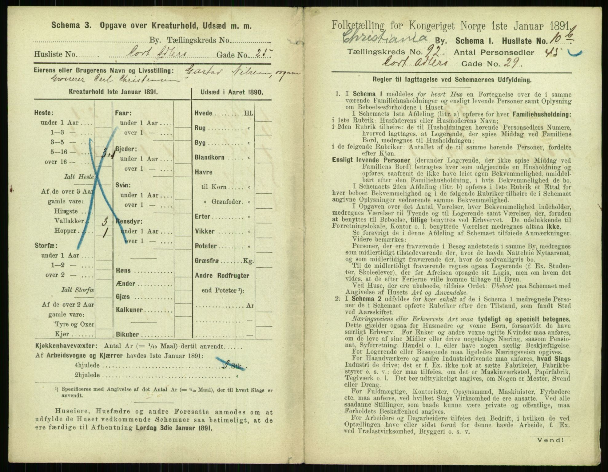 RA, 1891 census for 0301 Kristiania, 1891, p. 44857