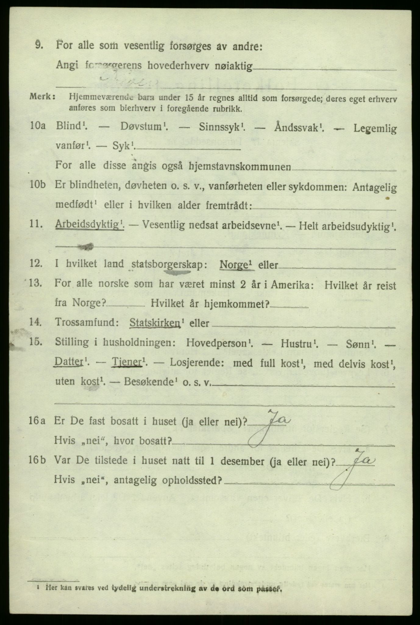 SAB, 1920 census for Kyrkjebø, 1920, p. 5862