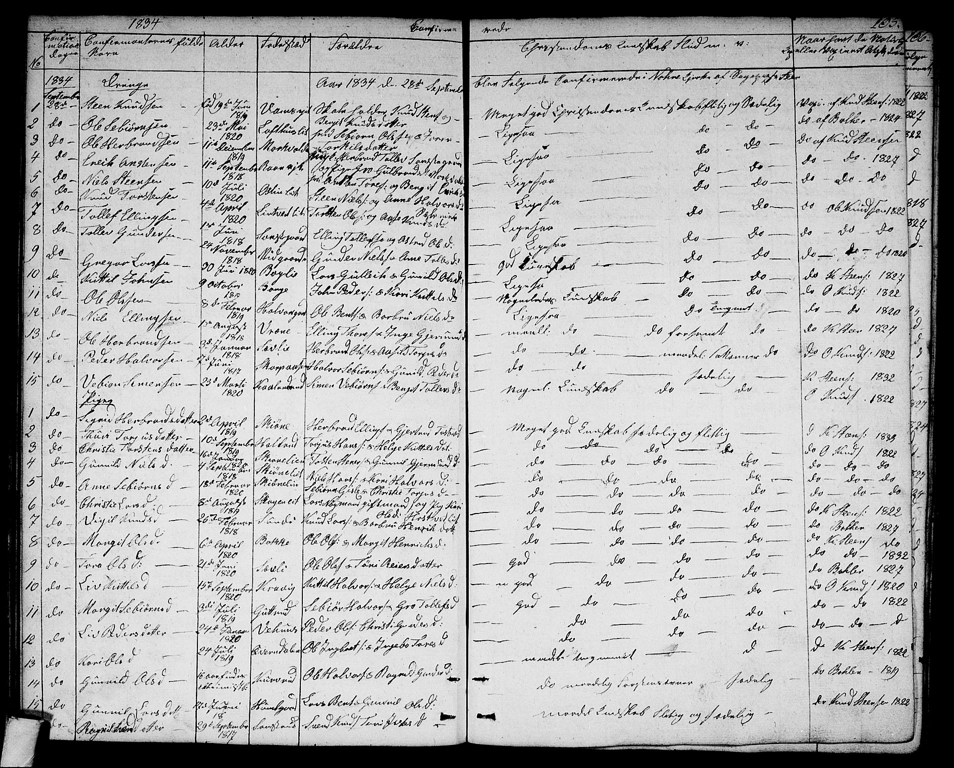 Rollag kirkebøker, SAKO/A-240/G/Ga/L0002: Parish register (copy) no. I 2, 1831-1856, p. 105