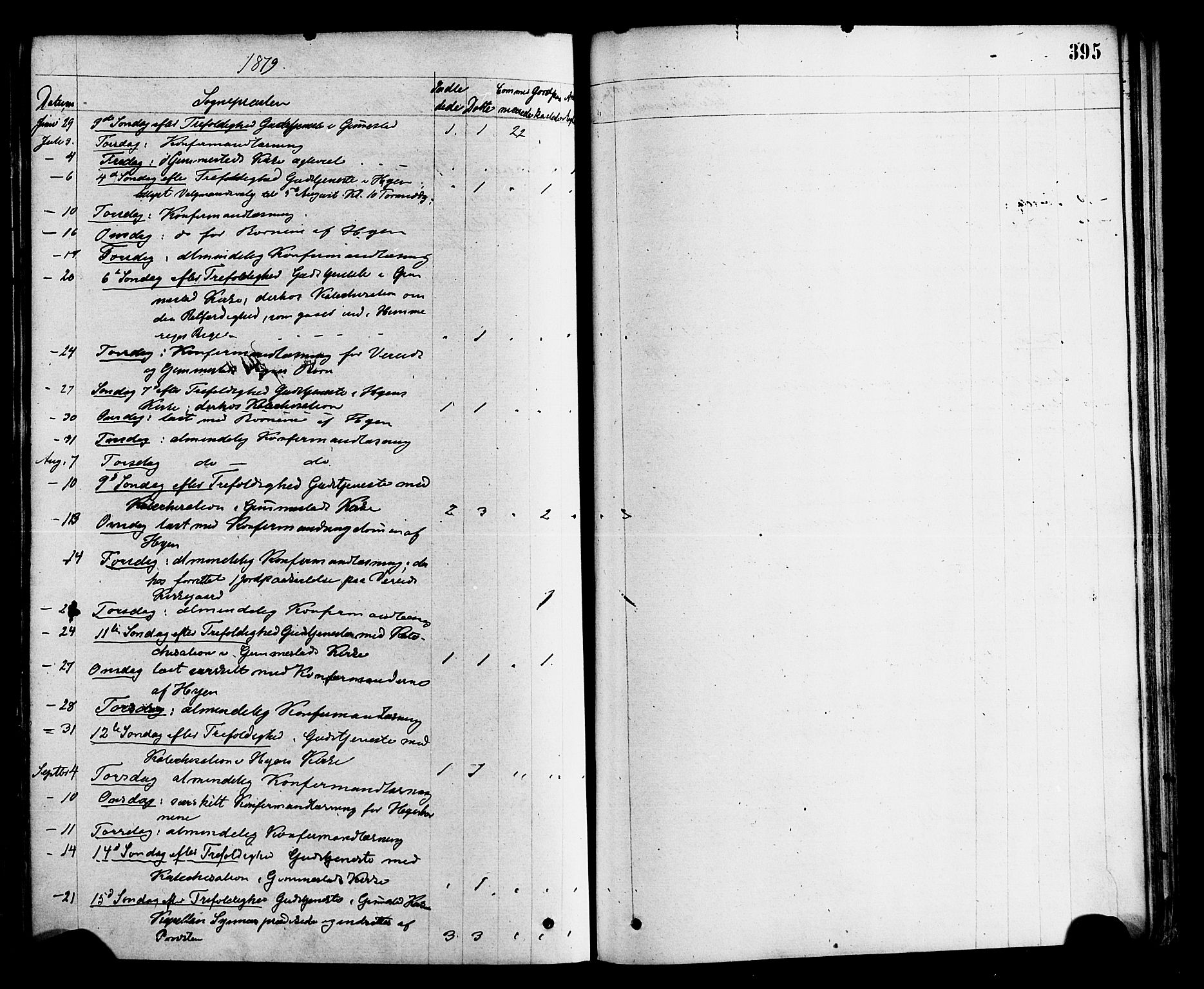 Gloppen sokneprestembete, AV/SAB-A-80101/H/Haa/Haaa/L0010: Parish register (official) no. A 10, 1871-1884, p. 395